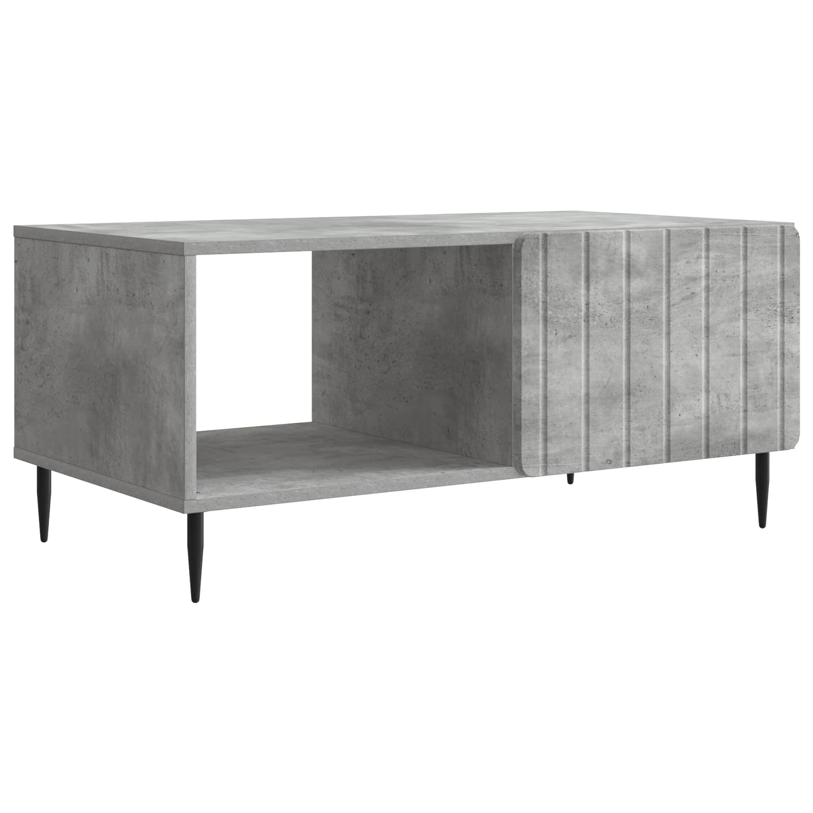 Salontafel Betongrijs 90 x 50 x 40 cm Bewerkt hout is nu te koop bij PeponiXL, paradijselijk wonen!