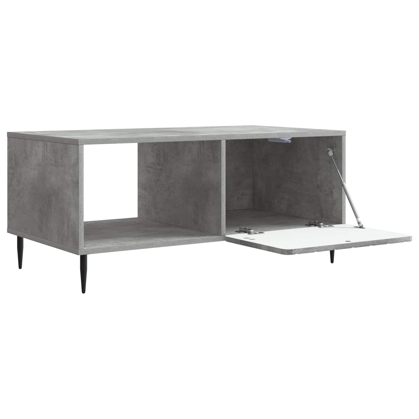 Salontafel Betongrijs 90 x 50 x 40 cm Bewerkt hout is nu te koop bij PeponiXL, paradijselijk wonen!