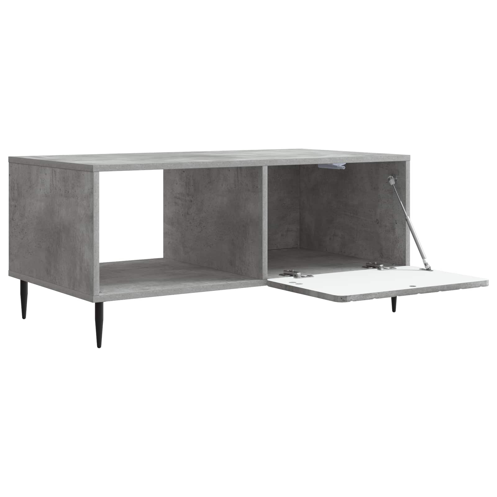 Salontafel Betongrijs 90 x 50 x 40 cm Bewerkt hout is nu te koop bij PeponiXL, paradijselijk wonen!