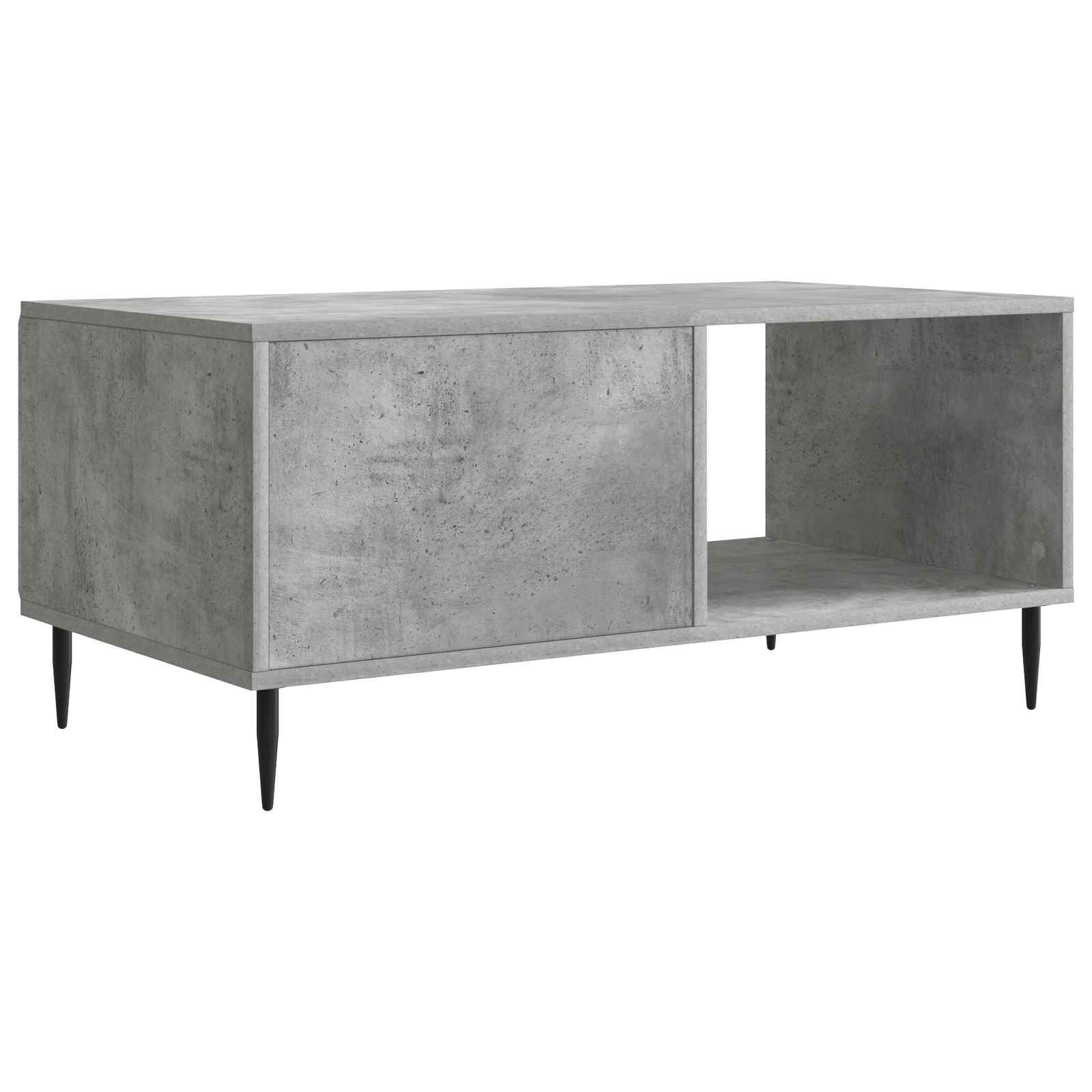 Salontafel Betongrijs 90 x 50 x 40 cm Bewerkt hout is nu te koop bij PeponiXL, paradijselijk wonen!