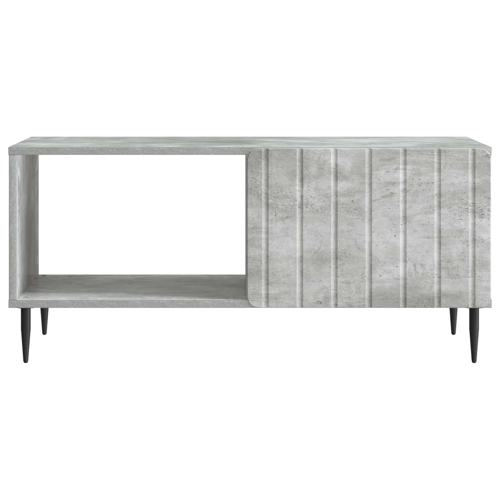 Salontafel Betongrijs 90 x 50 x 40 cm Bewerkt hout is nu te koop bij PeponiXL, paradijselijk wonen!
