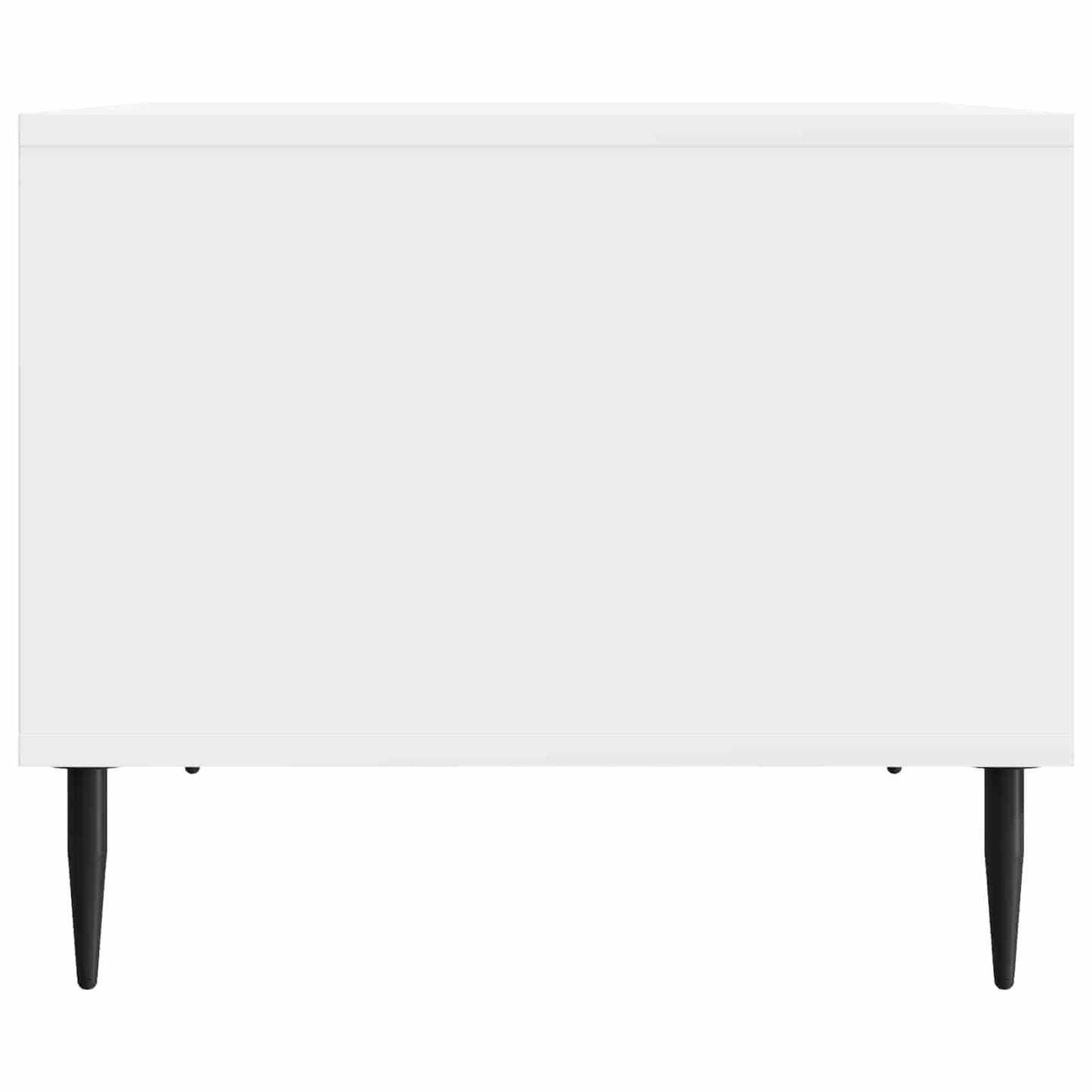 Salontafel Hoogglans Wit 90 x 50 x 40 cm Bewerkt hout is nu te koop bij PeponiXL, paradijselijk wonen!