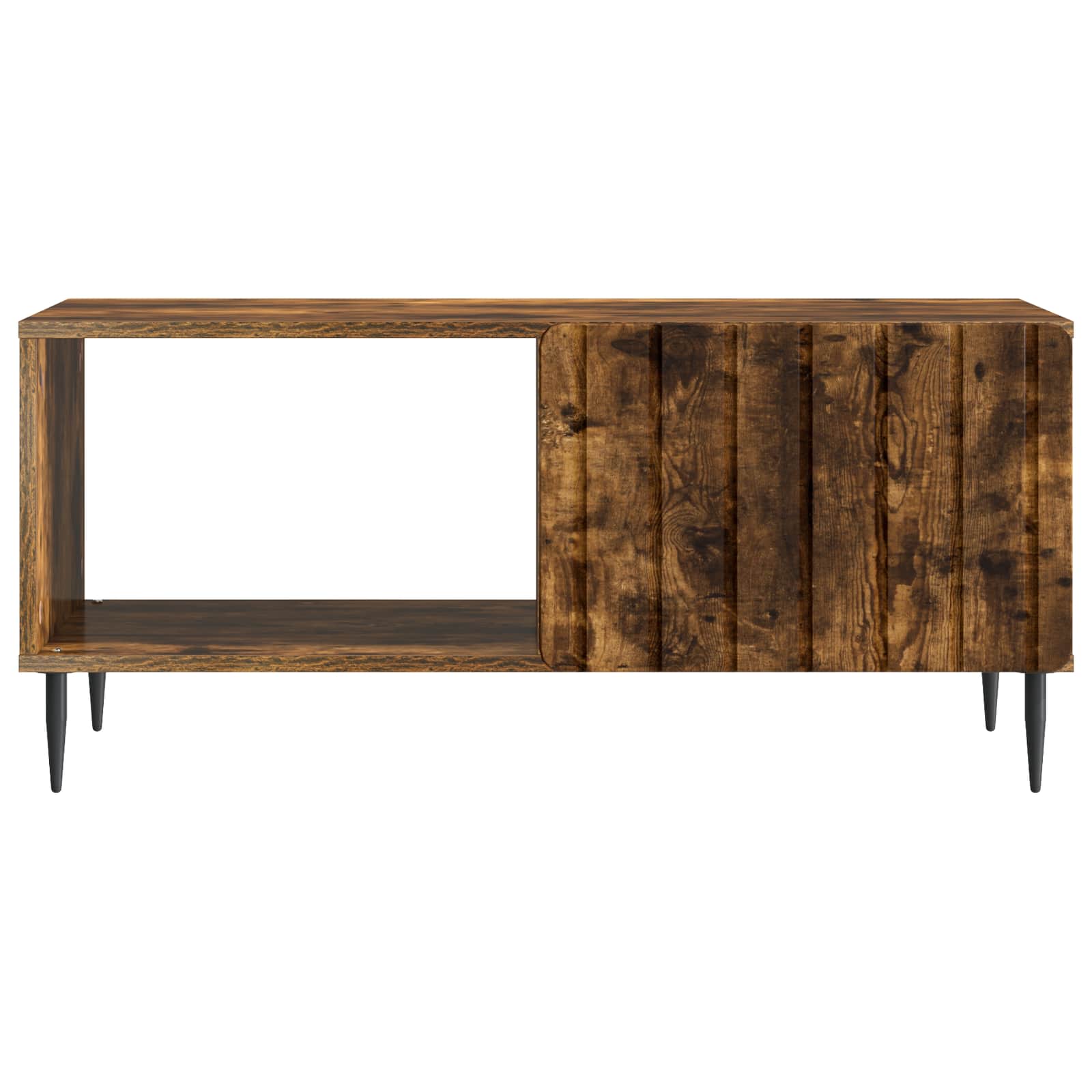Salontafel Gerookt eiken 90 x 50 x 40 cm Bewerkt hout is nu te koop bij PeponiXL, paradijselijk wonen!