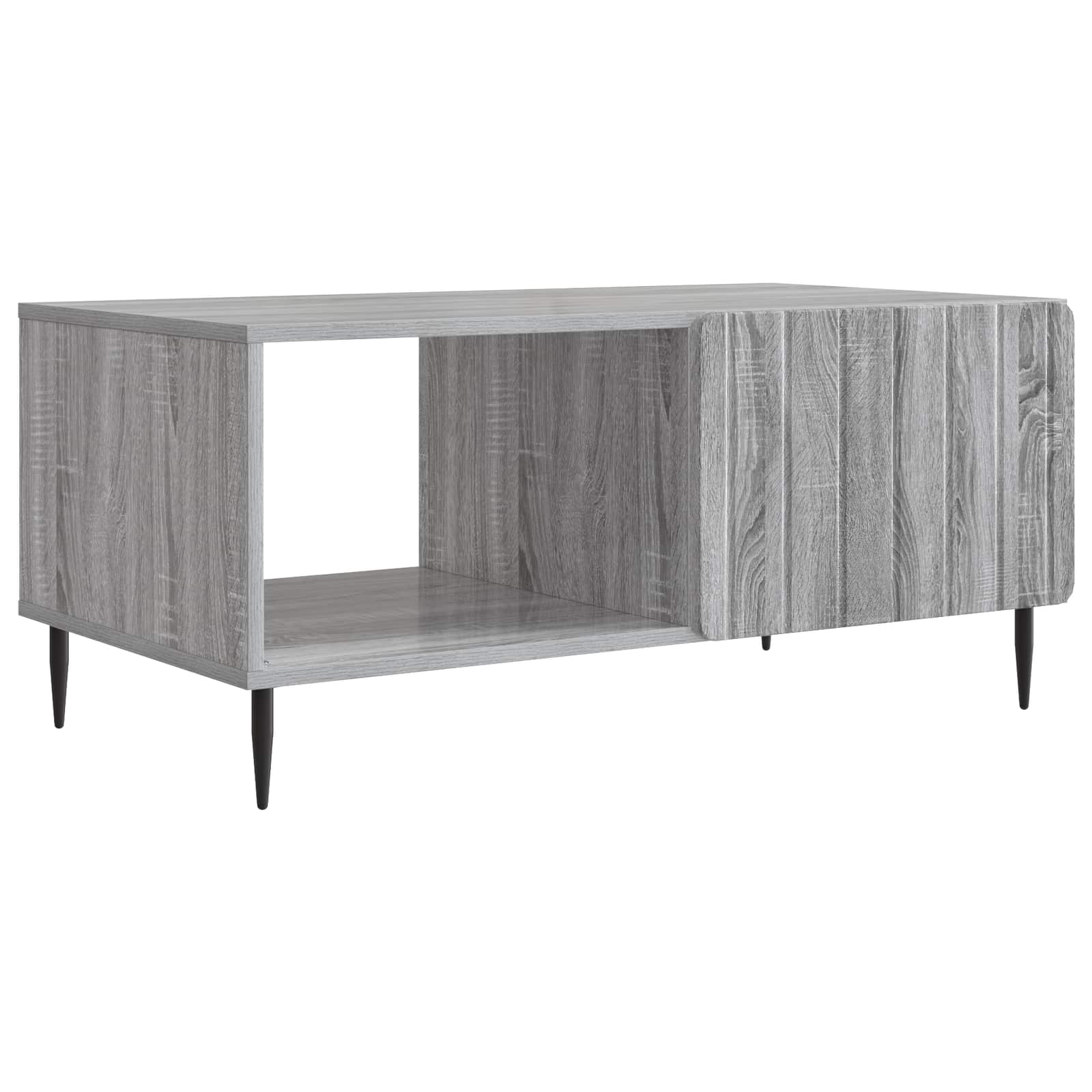 Salontafel Grijs Sonoma 90 x 50 x 40 cm Bewerkt hout is nu te koop bij PeponiXL, paradijselijk wonen!