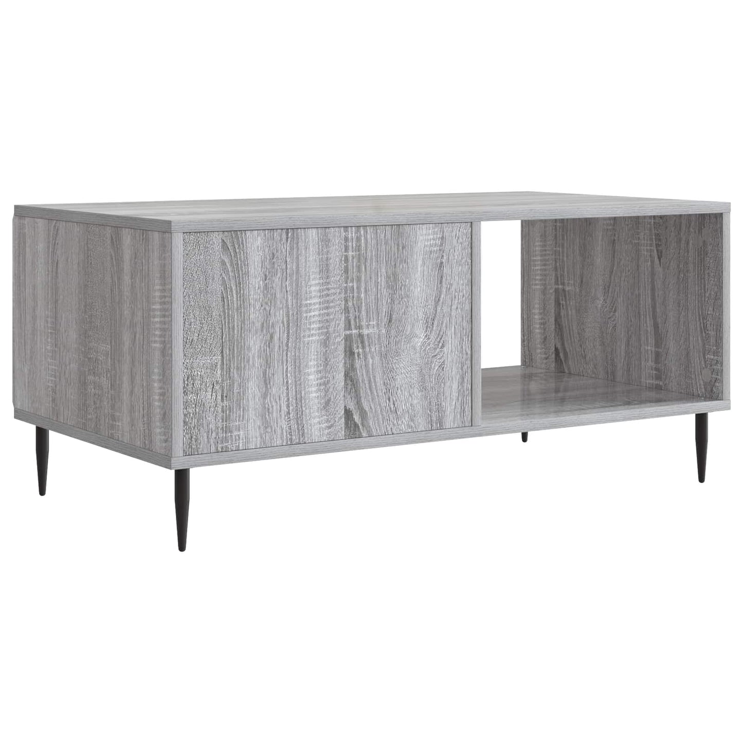 Salontafel Grijs Sonoma 90 x 50 x 40 cm Bewerkt hout is nu te koop bij PeponiXL, paradijselijk wonen!