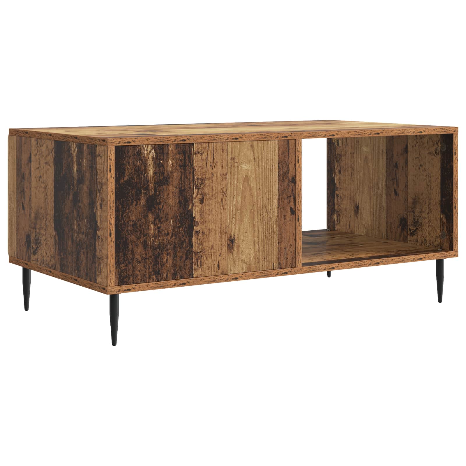 Salontafel Oud hout 90 x 50 x 40 cm Bewerkt hout is nu te koop bij PeponiXL, paradijselijk wonen!
