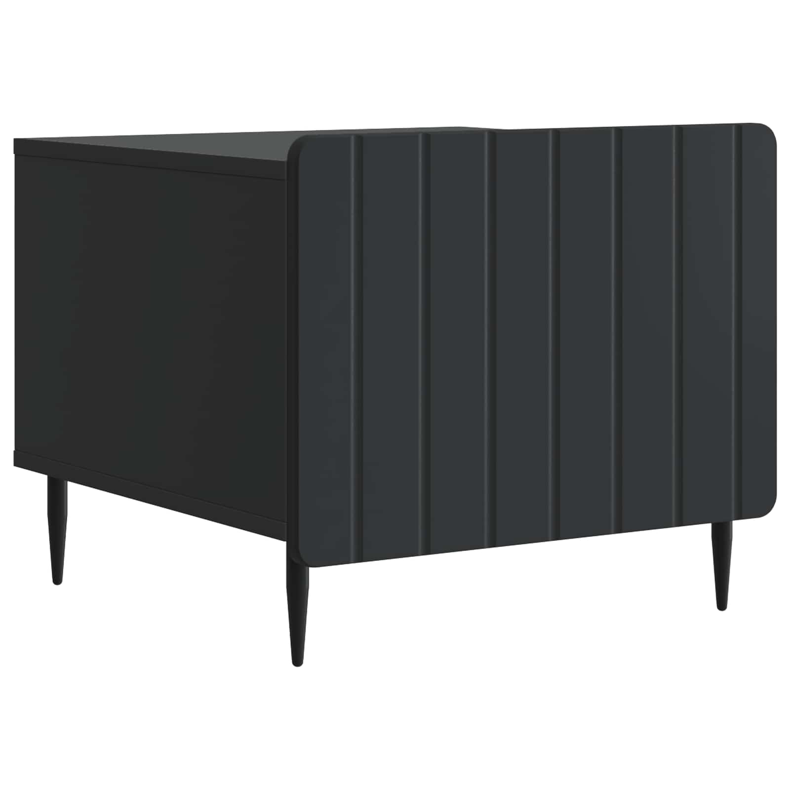 Salontafel met lade Zwart 49 x 50 x 42 cm Bewerkt hout is nu te koop bij PeponiXL, paradijselijk wonen!