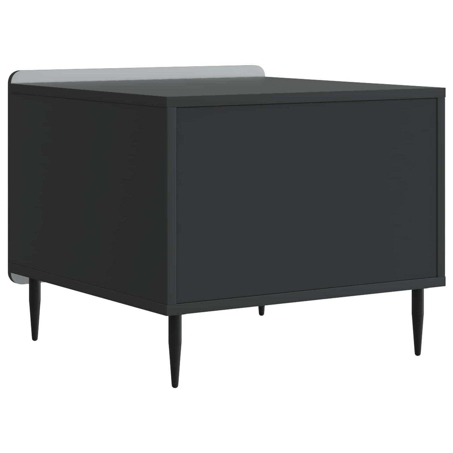 Salontafel met lade Zwart 49 x 50 x 42 cm Bewerkt hout is nu te koop bij PeponiXL, paradijselijk wonen!