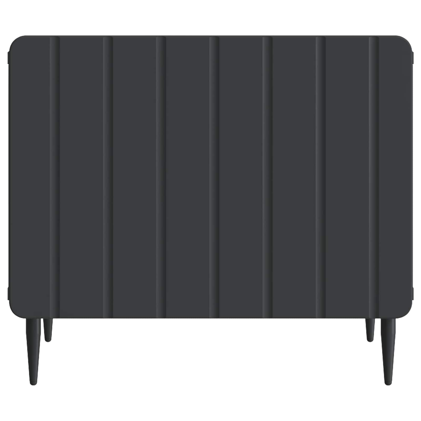 Salontafel met lade Zwart 49 x 50 x 42 cm Bewerkt hout is nu te koop bij PeponiXL, paradijselijk wonen!