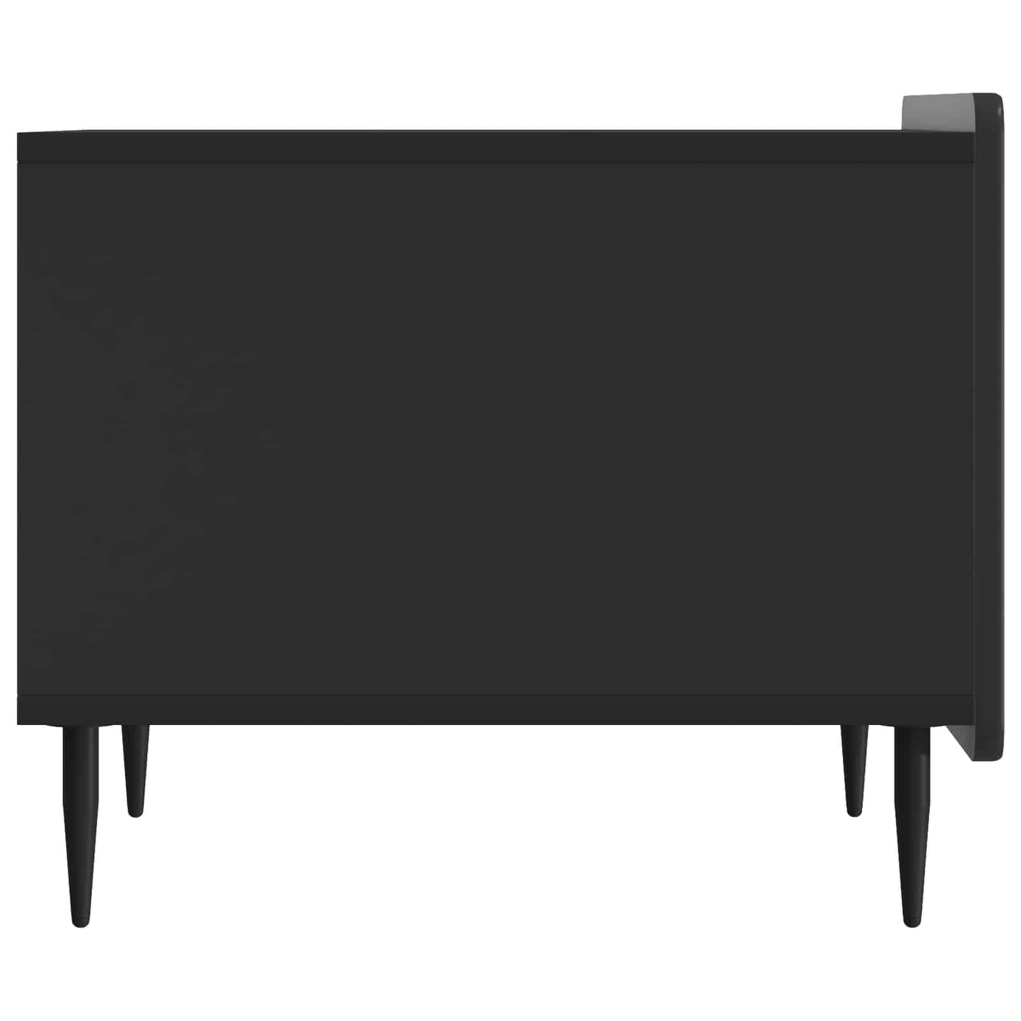 Salontafel met lade Zwart 49 x 50 x 42 cm Bewerkt hout is nu te koop bij PeponiXL, paradijselijk wonen!