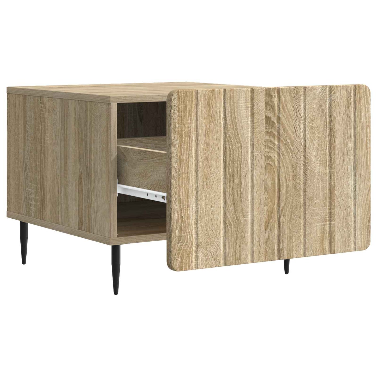 Salontafel met lade Sonoma Eiken 49 x 50 x 42 cm Bewerkt hout is nu te koop bij PeponiXL, paradijselijk wonen!