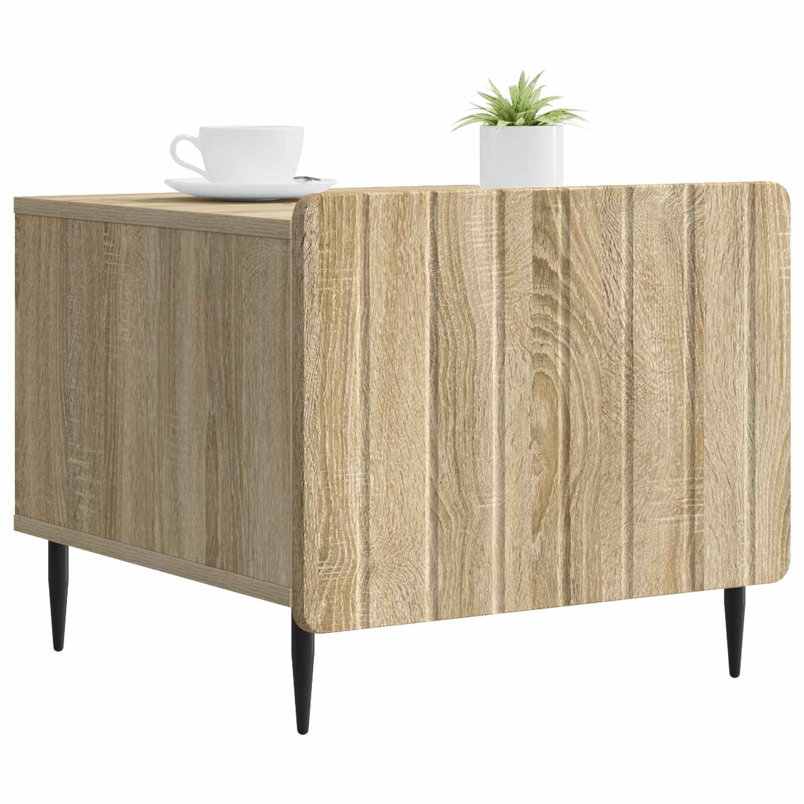 Salontafel met lade Sonoma Eiken 49 x 50 x 42 cm Bewerkt hout is nu te koop bij PeponiXL, paradijselijk wonen!