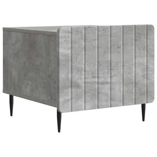 Salontafel met lade Betongrijs 49 x 50 x 42 cm Bewerkt hout is nu te koop bij PeponiXL, paradijselijk wonen!
