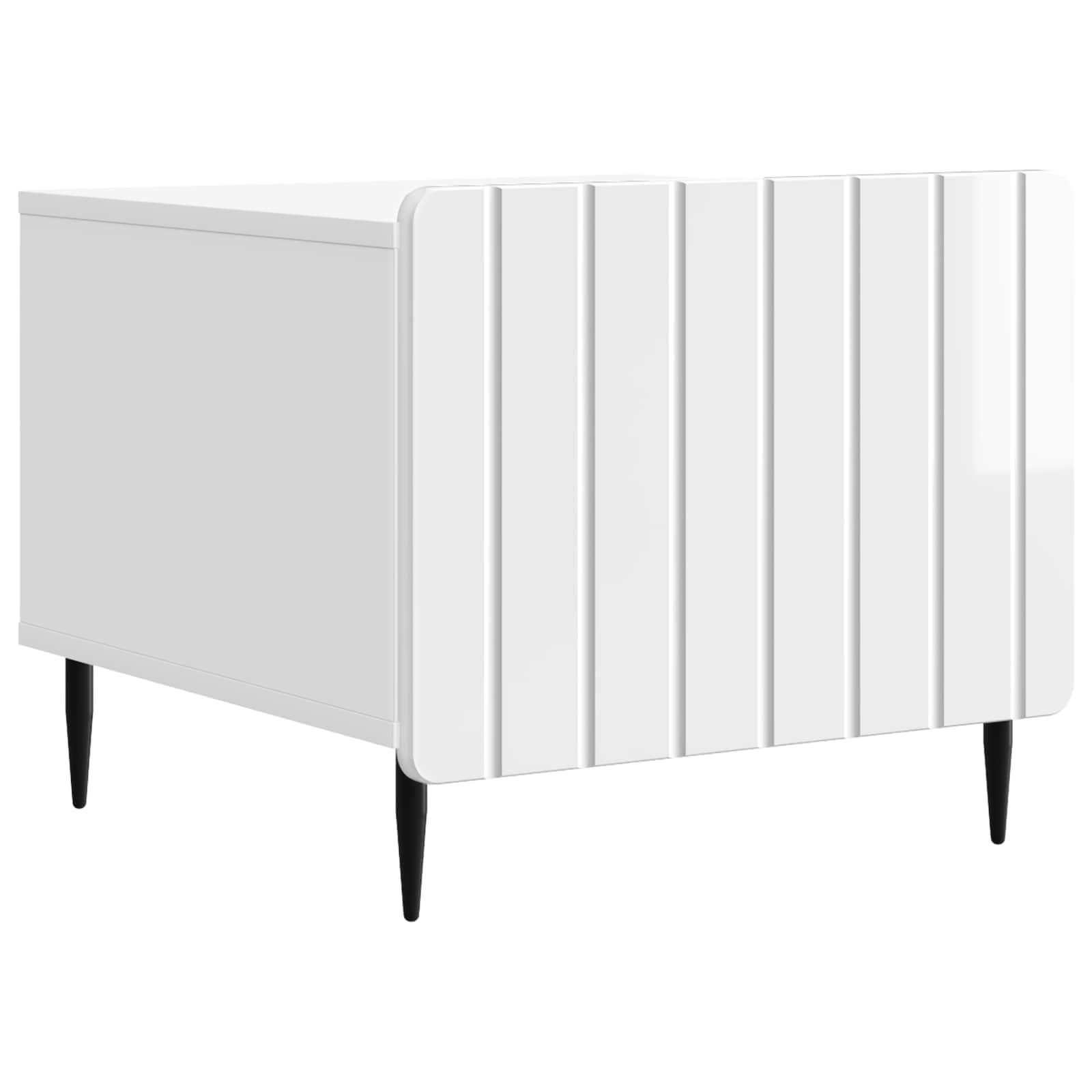 Salontafel met lade Hoogglans Wit 49 x 50 x 42 cm Bewerkt hout is nu te koop bij PeponiXL, paradijselijk wonen!