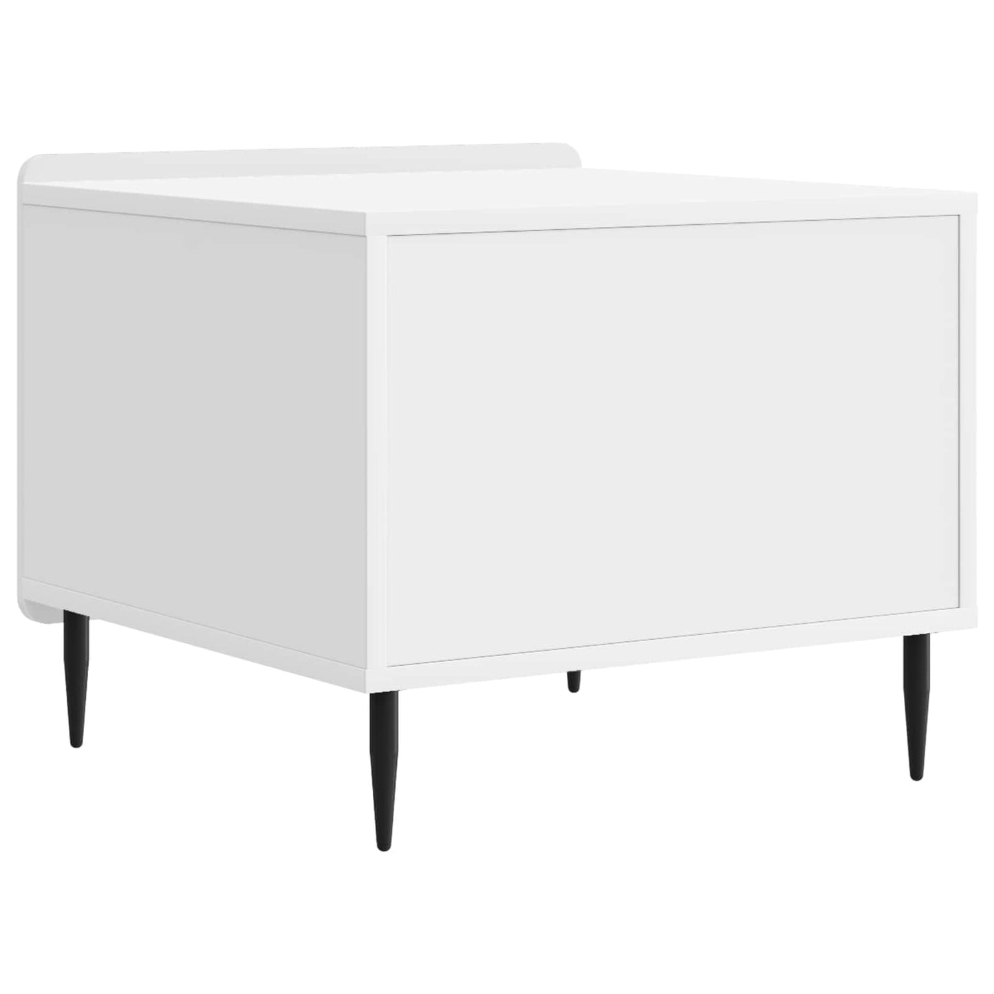 Salontafel met lade Hoogglans Wit 49 x 50 x 42 cm Bewerkt hout is nu te koop bij PeponiXL, paradijselijk wonen!