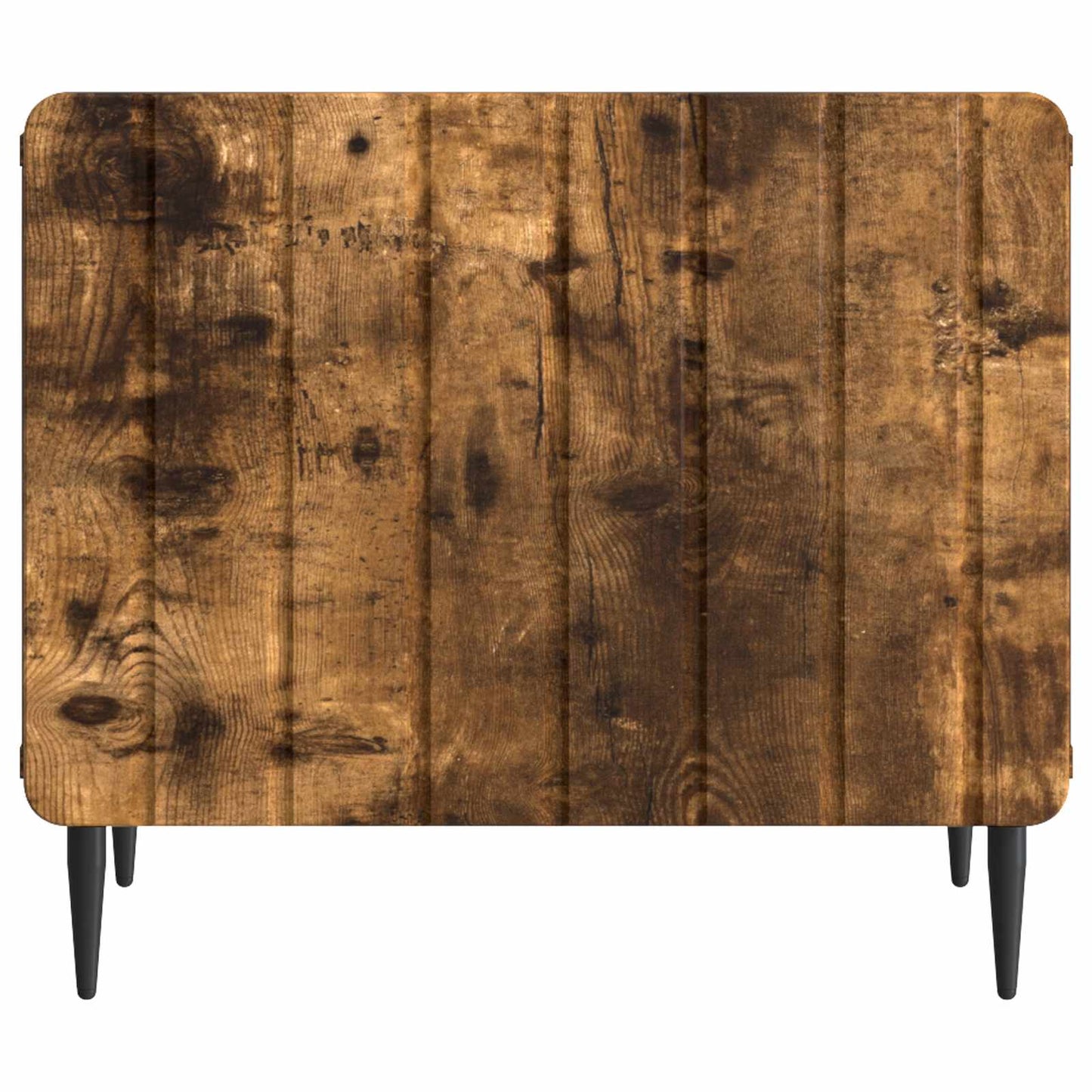 Salontafel met lade Gerookt eiken 49 x 50 x 42 cm Bewerkt hout is nu te koop bij PeponiXL, paradijselijk wonen!
