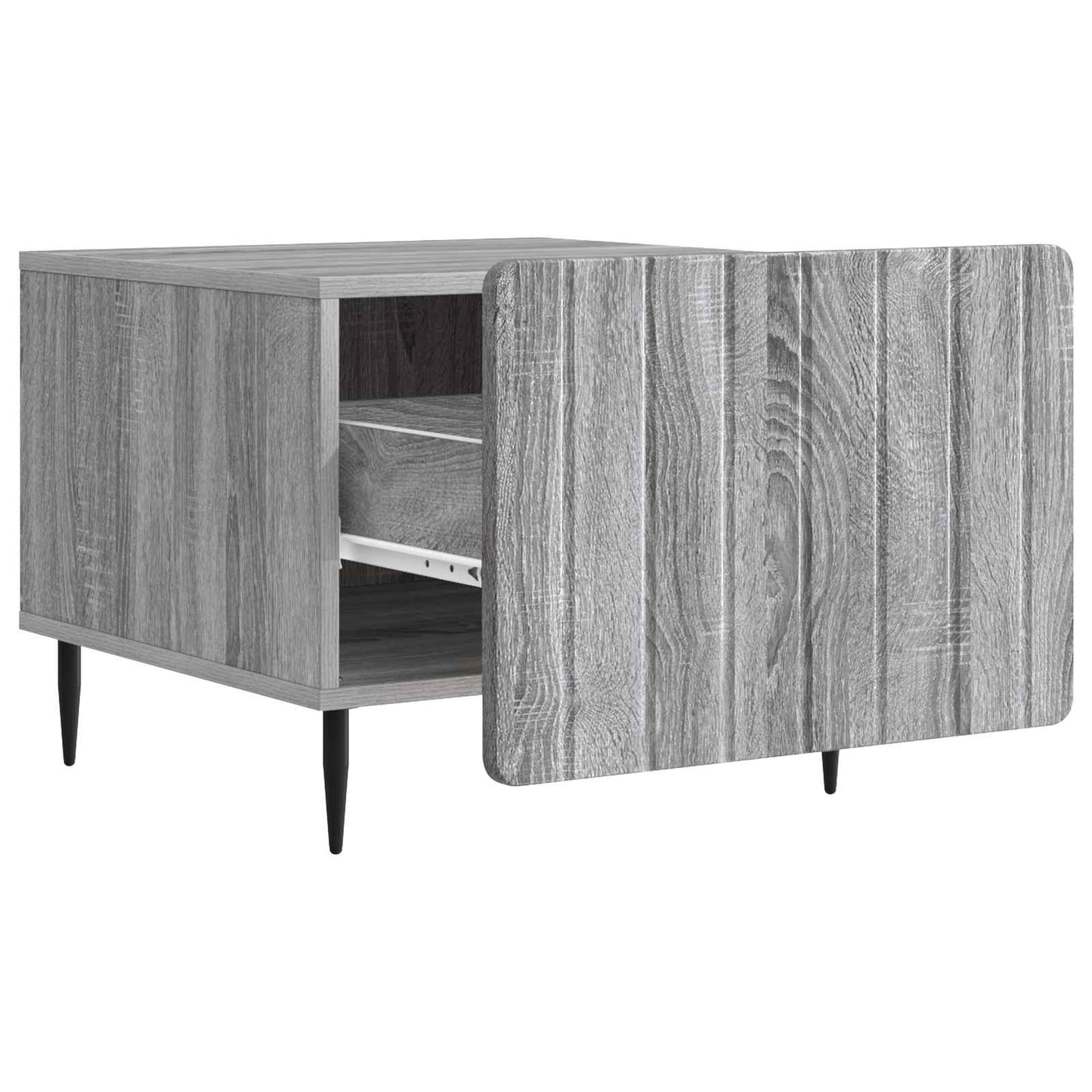 Salontafel met lade Grijs sonoma 49 x 50 x 42 cm Bewerkt hout is nu te koop bij PeponiXL, paradijselijk wonen!