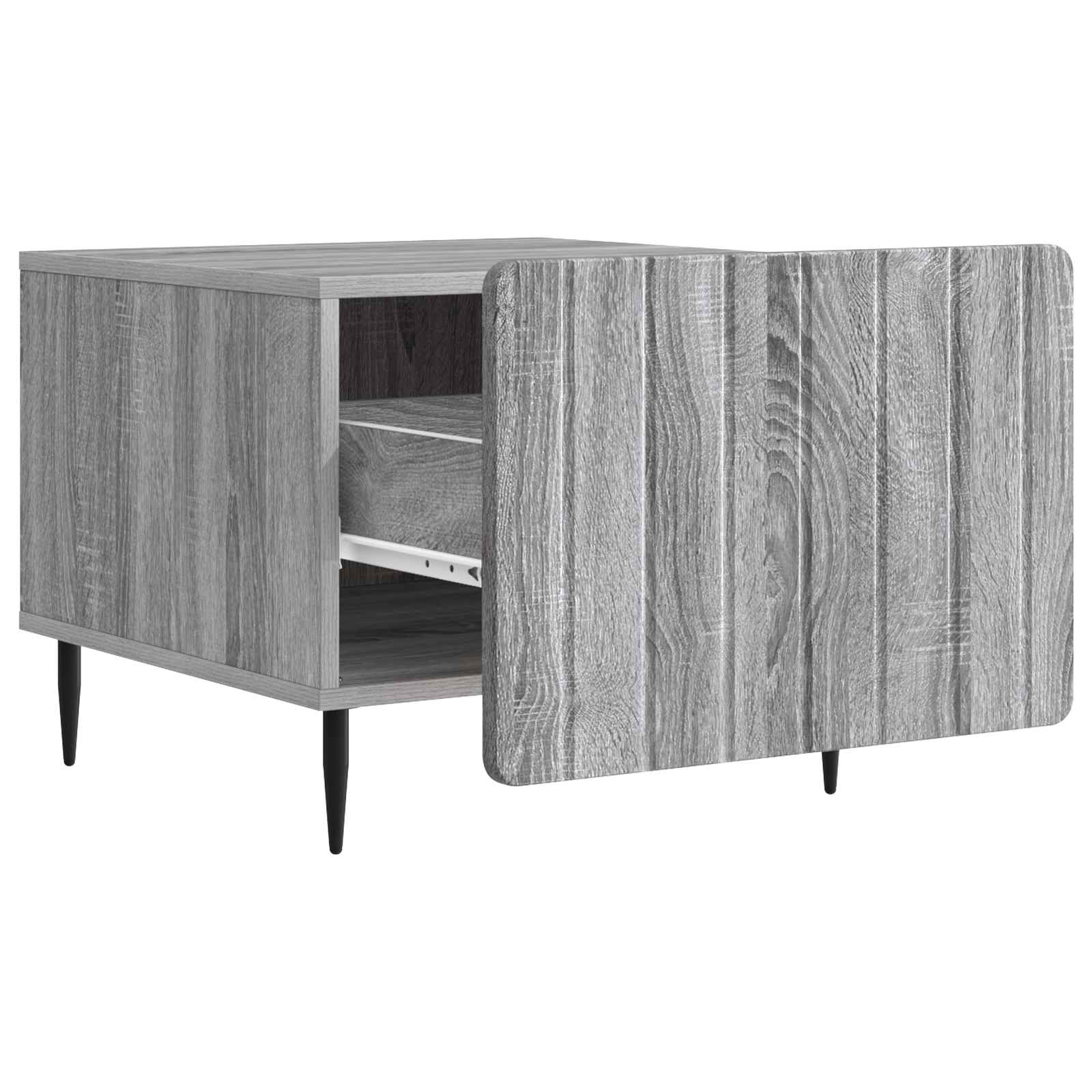 Salontafel met lade Grijs sonoma 49 x 50 x 42 cm Bewerkt hout is nu te koop bij PeponiXL, paradijselijk wonen!