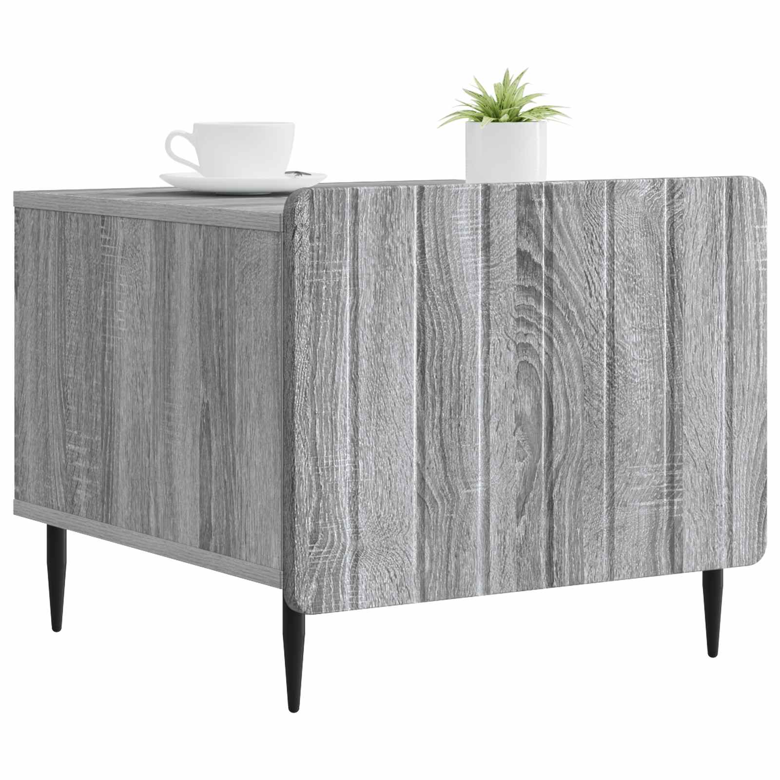 Salontafel met lade Grijs sonoma 49 x 50 x 42 cm Bewerkt hout is nu te koop bij PeponiXL, paradijselijk wonen!