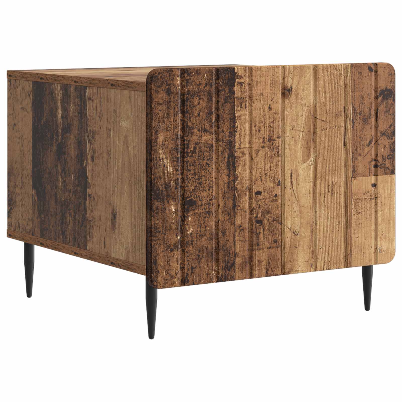 Salontafel met lade Oud hout 49 x 50 x 42 cm Bewerkt hout is nu te koop bij PeponiXL, paradijselijk wonen!
