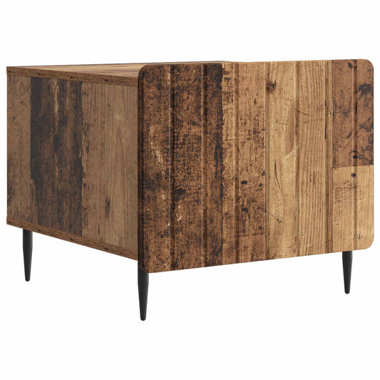 Salontafel met lade Oud hout 49 x 50 x 42 cm Bewerkt hout is nu te koop bij PeponiXL, paradijselijk wonen!