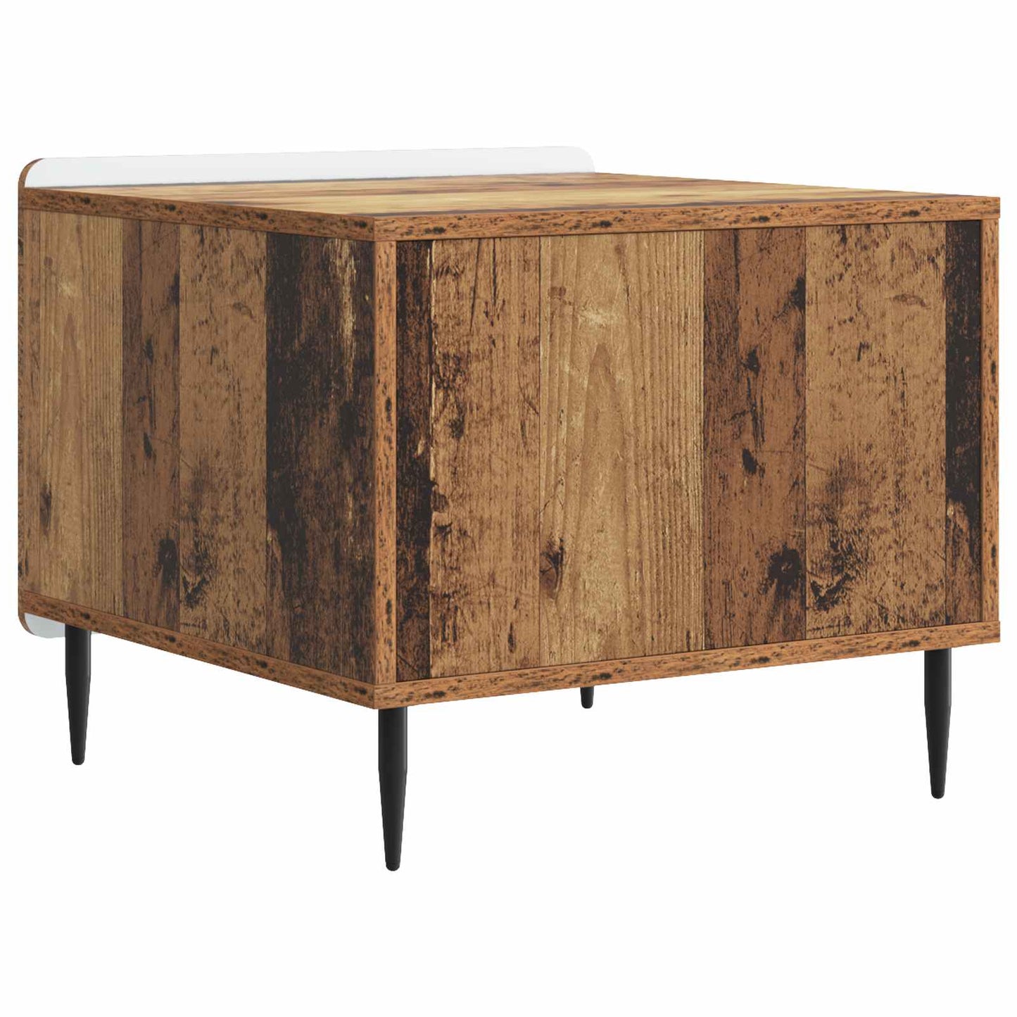 Salontafel met lade Oud hout 49 x 50 x 42 cm Bewerkt hout is nu te koop bij PeponiXL, paradijselijk wonen!
