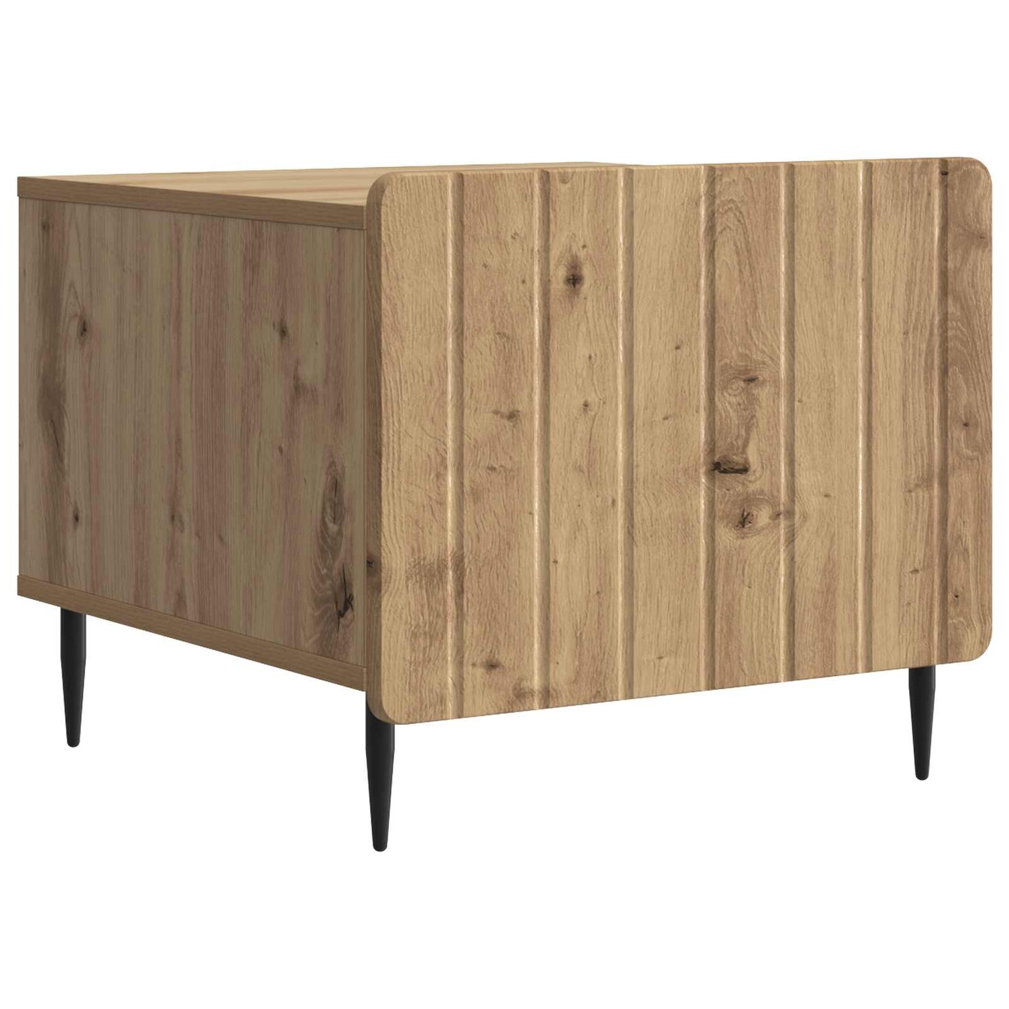 Salontafel Artisanaal eiken 49 x 50 x 42 cm Bewerkt hout is nu te koop bij PeponiXL, paradijselijk wonen!