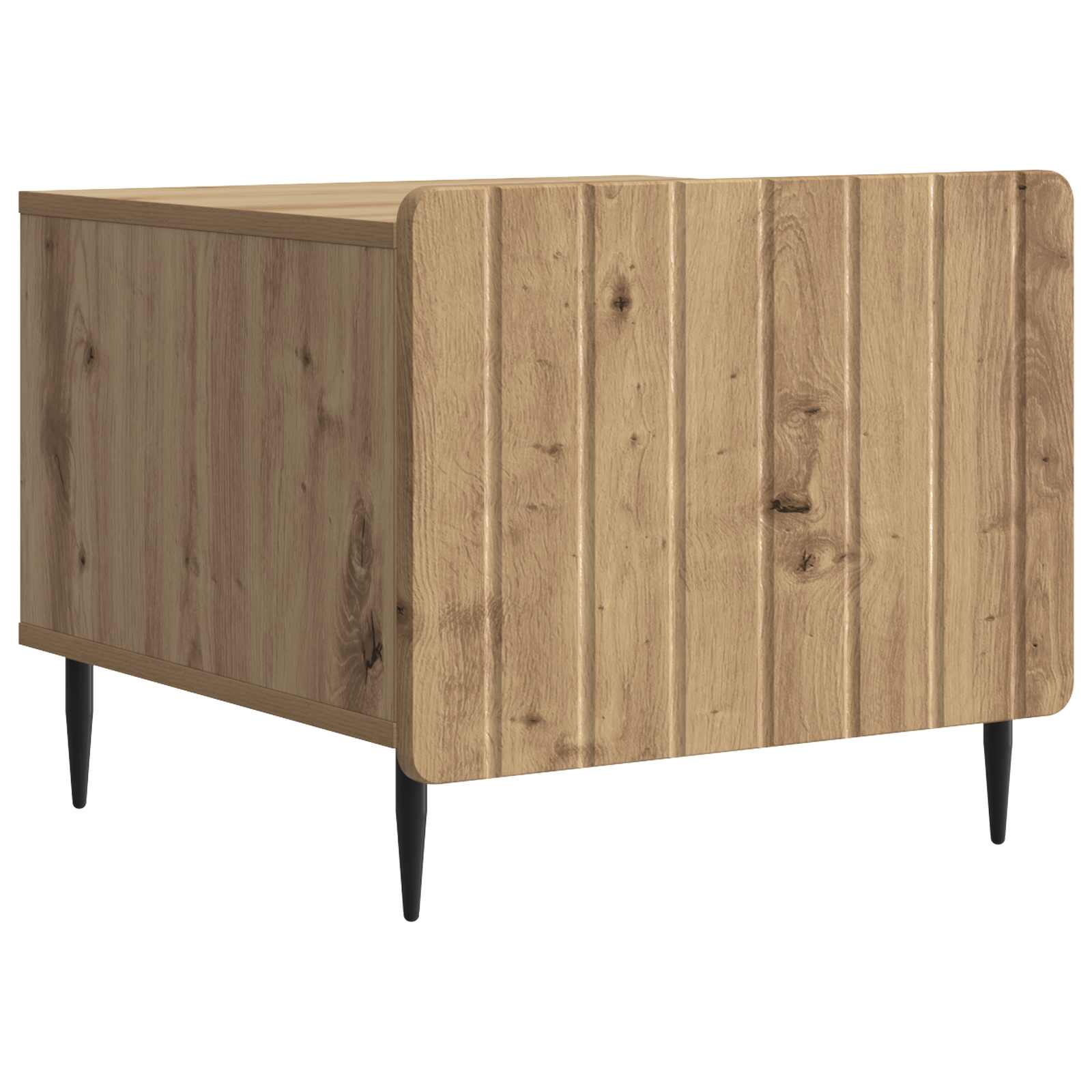 Salontafel Artisanaal eiken 49 x 50 x 42 cm Bewerkt hout is nu te koop bij PeponiXL, paradijselijk wonen!