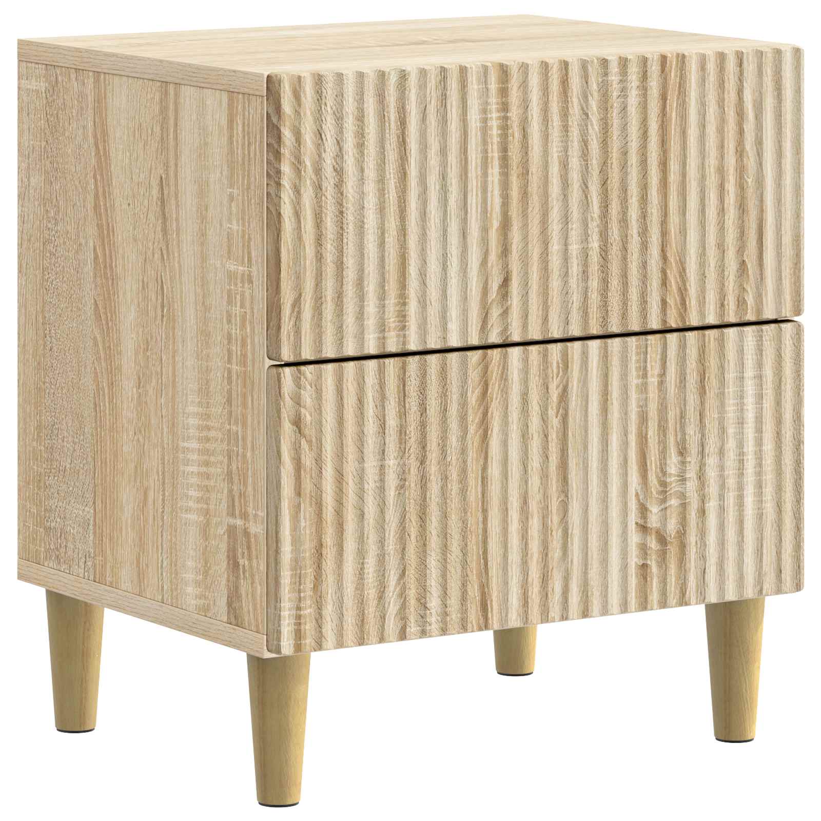 Nachtkastje 2 pcs Sonoma Eiken 43 x 34,5 x 48 cm Bewerkt hout is nu te koop bij PeponiXL, paradijselijk wonen!