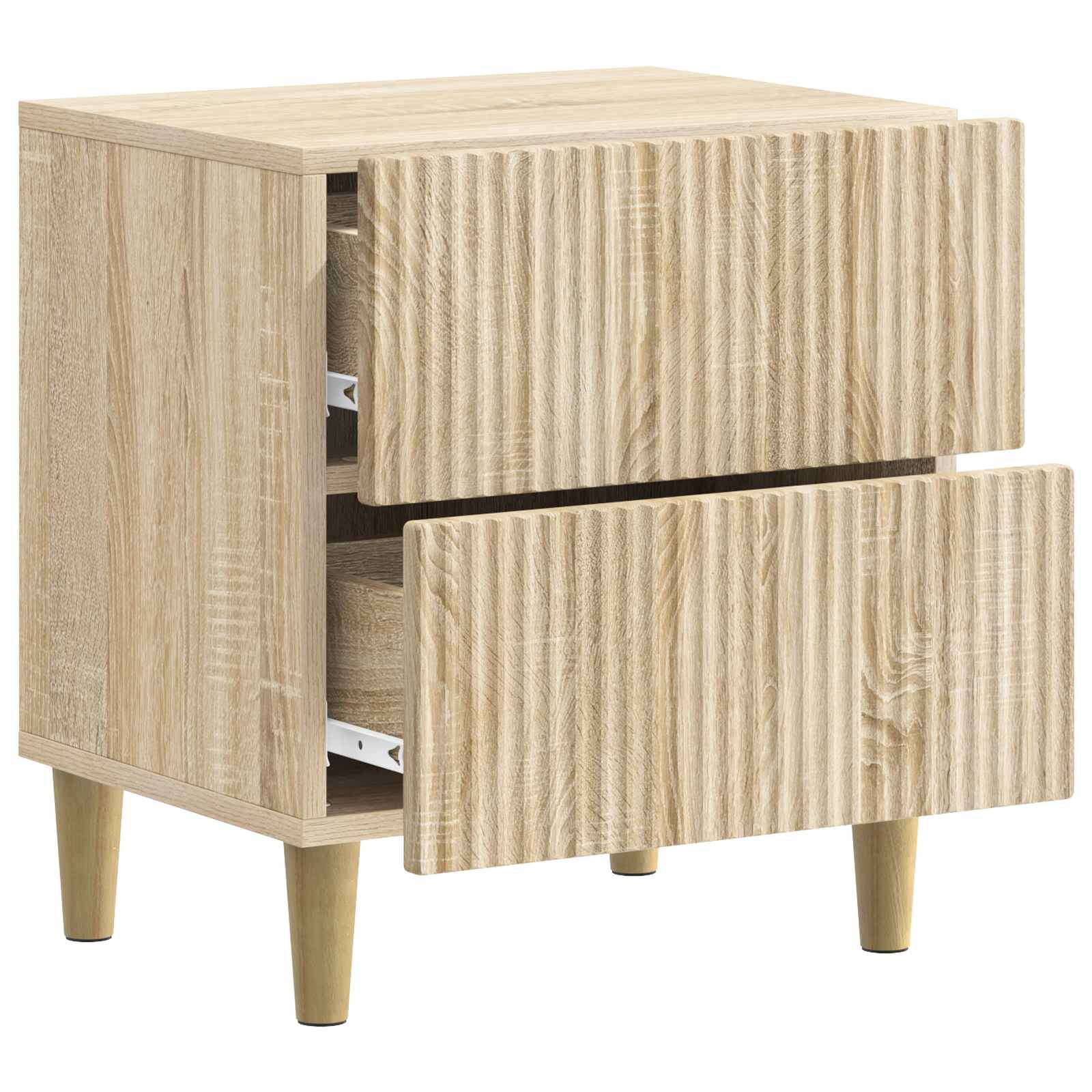 Nachtkastje 2 pcs Sonoma Eiken 43 x 34,5 x 48 cm Bewerkt hout is nu te koop bij PeponiXL, paradijselijk wonen!