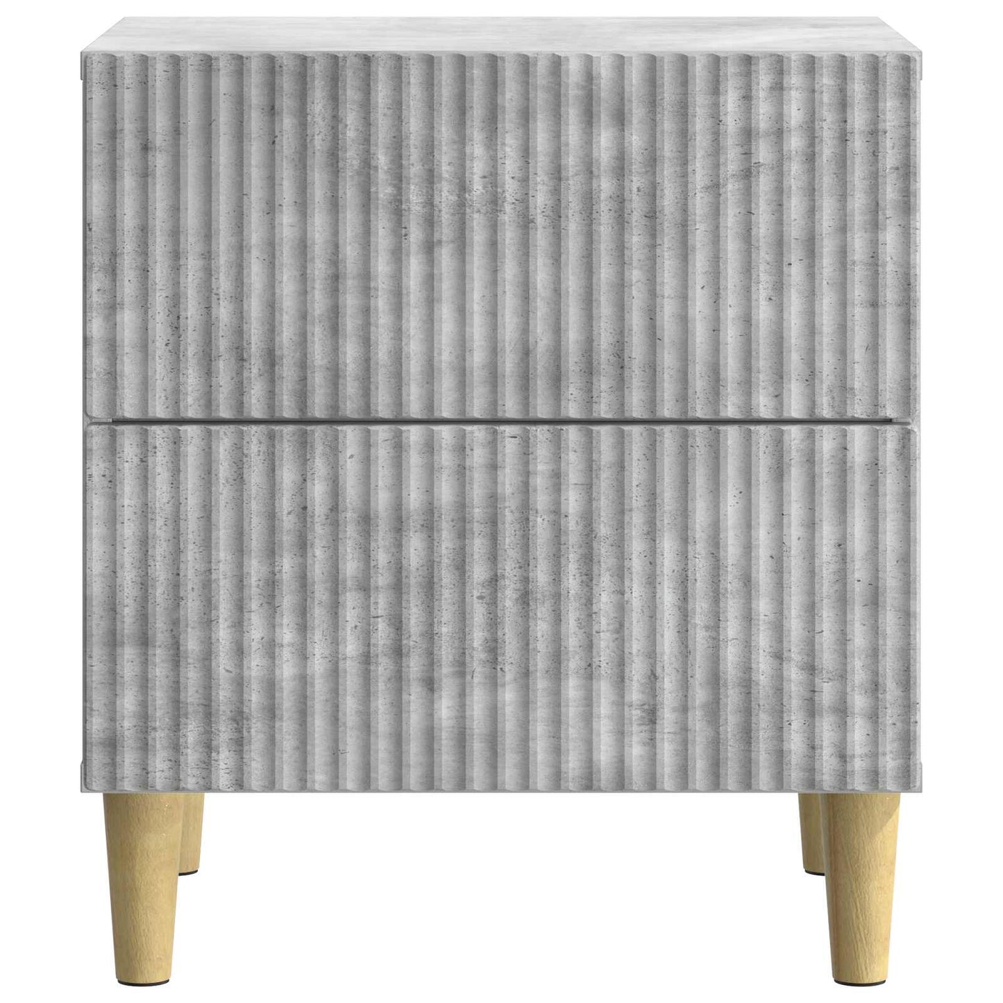 Nachtkastje 2 pcs Betongrijs 43 x 34,5 x 48 cm Bewerkt hout is nu te koop bij PeponiXL, paradijselijk wonen!