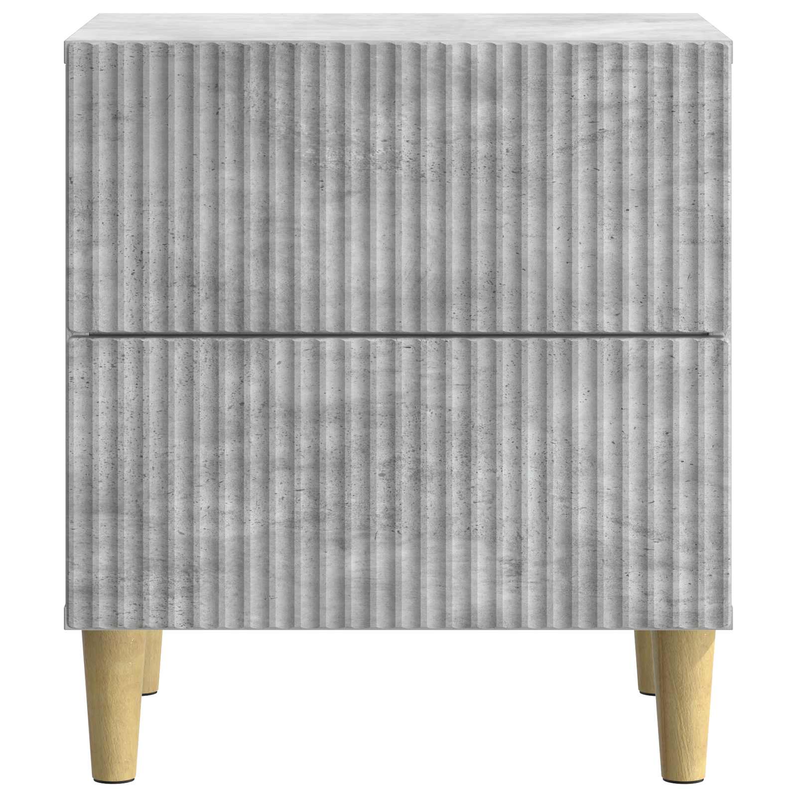 Nachtkastje 2 pcs Betongrijs 43 x 34,5 x 48 cm Bewerkt hout is nu te koop bij PeponiXL, paradijselijk wonen!