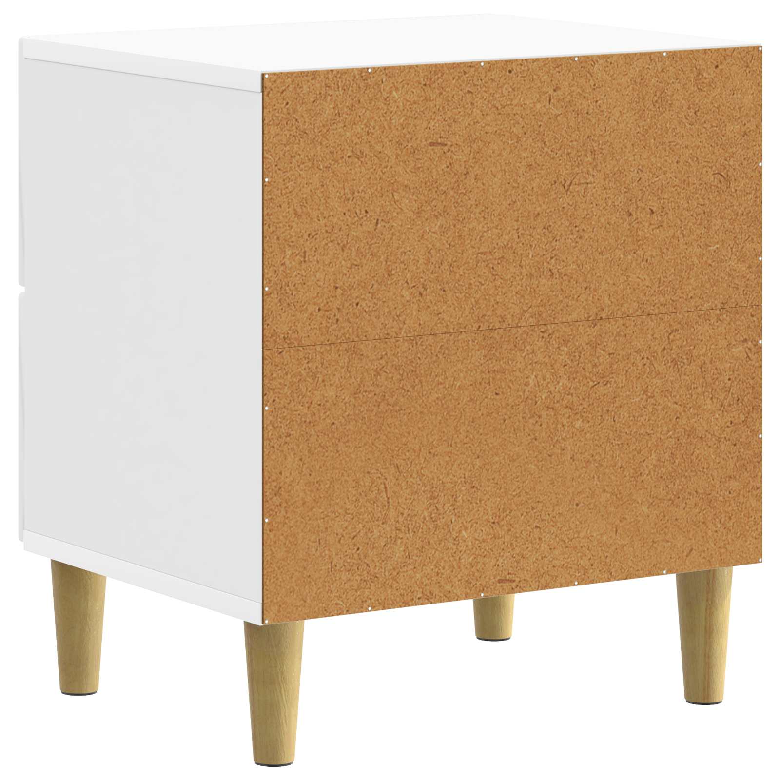 Nachtkastje 2 pcs Hoogglans Wit 43 x 34,5 x 48 cm Bewerkt hout is nu te koop bij PeponiXL, paradijselijk wonen!