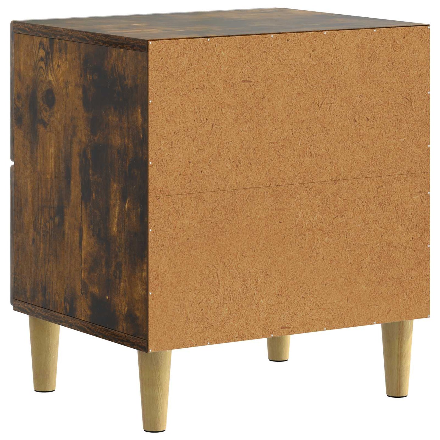 Nachtkastje 2 pcs Gerookt eiken 43 x 34,5 x 48 cm Bewerkt hout is nu te koop bij PeponiXL, paradijselijk wonen!
