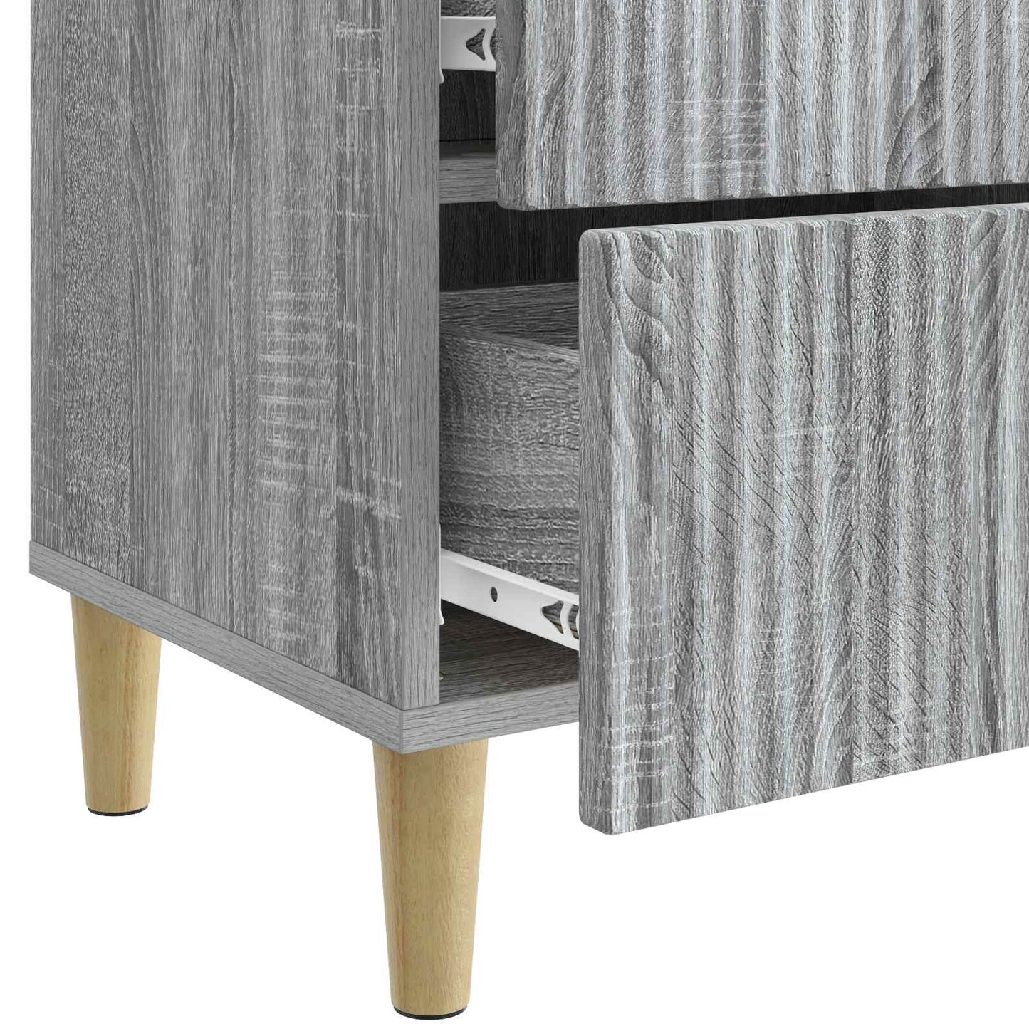 Nachtkastje Grijs sonoma 43 x 34,5 x 48 cm Bewerkt hout is nu te koop bij PeponiXL, paradijselijk wonen!