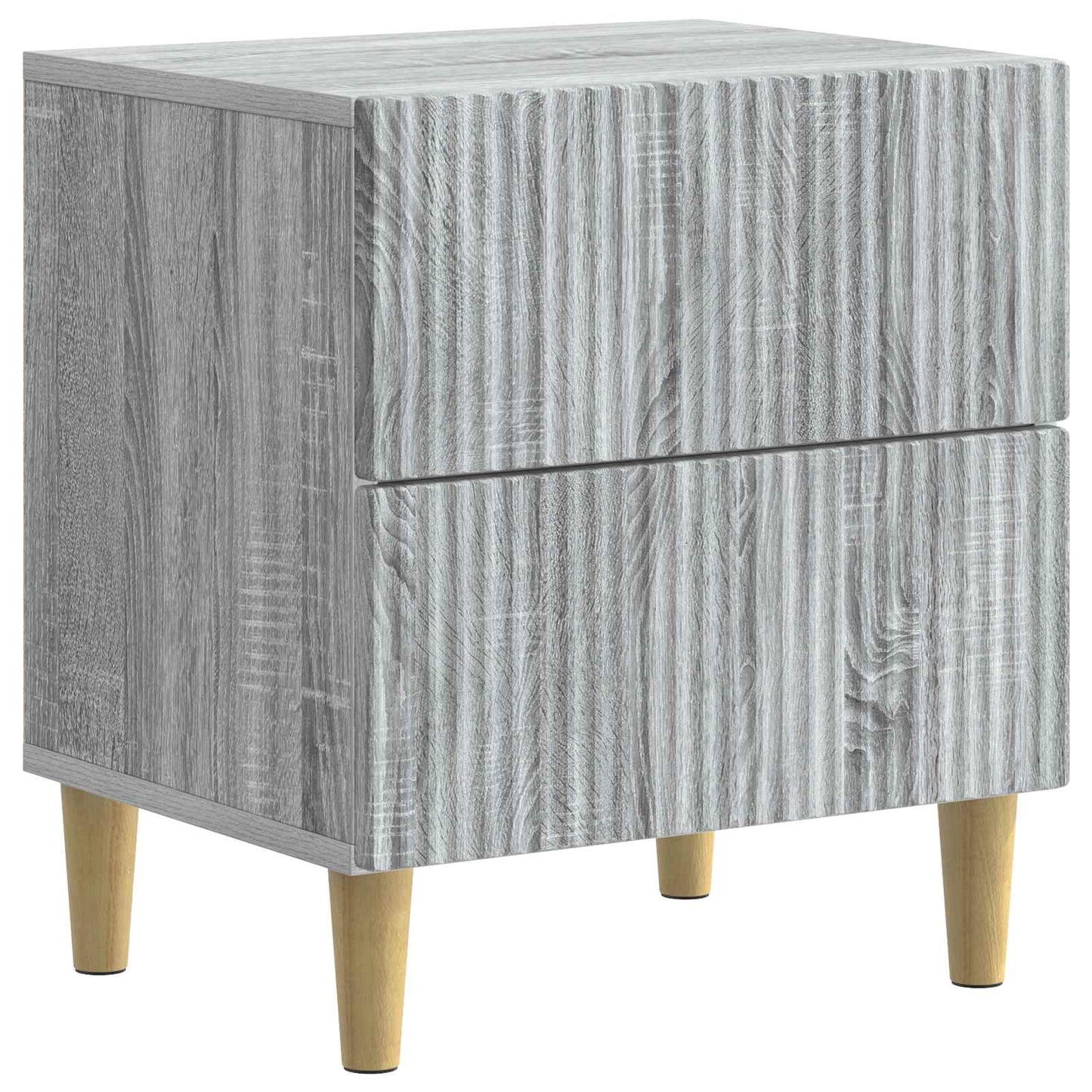 Nachtkastje 2 pcs Grijs sonoma 43 x 34,5 x 48 cm Bewerkt hout is nu te koop bij PeponiXL, paradijselijk wonen!