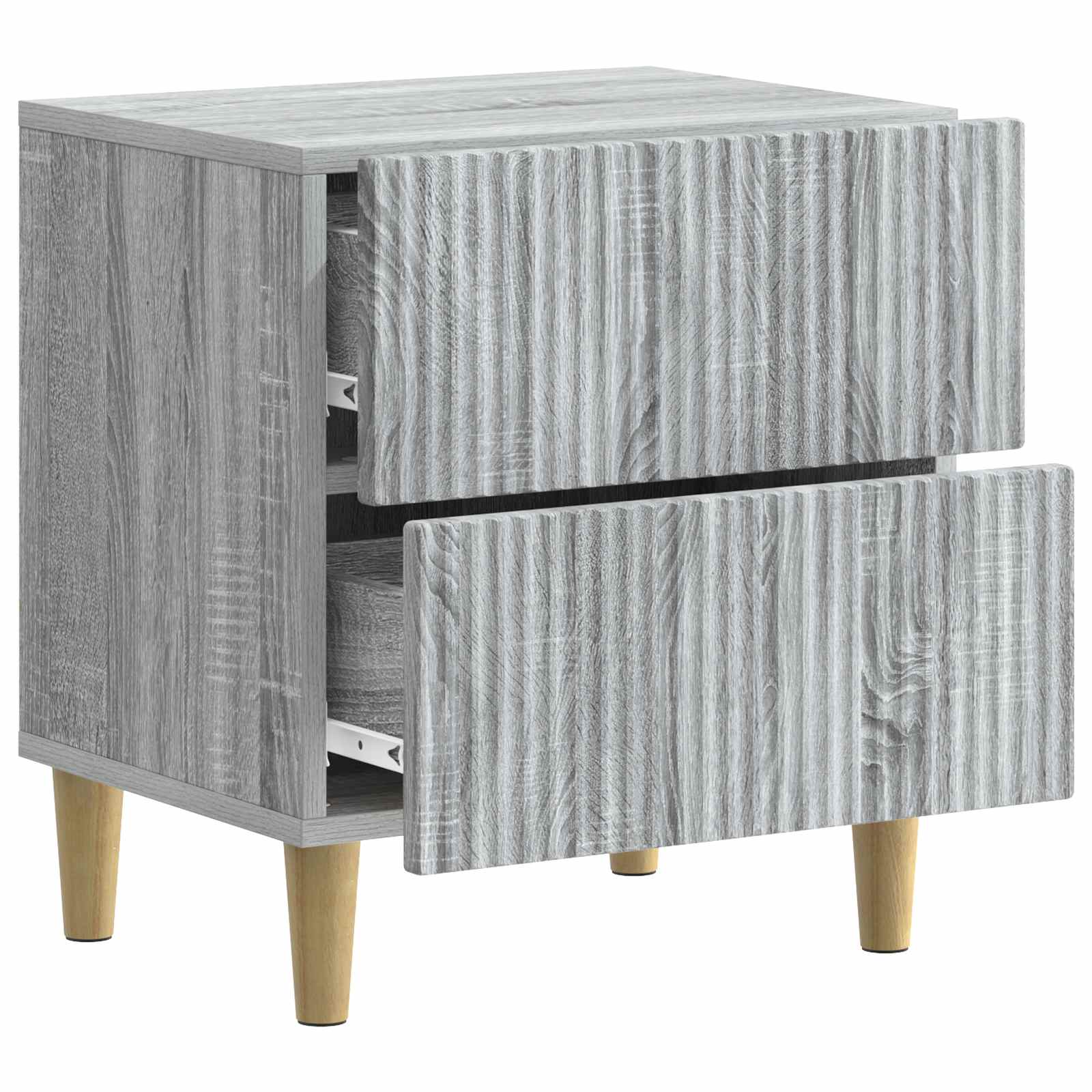 Nachtkastje 2 pcs Grijs sonoma 43 x 34,5 x 48 cm Bewerkt hout is nu te koop bij PeponiXL, paradijselijk wonen!