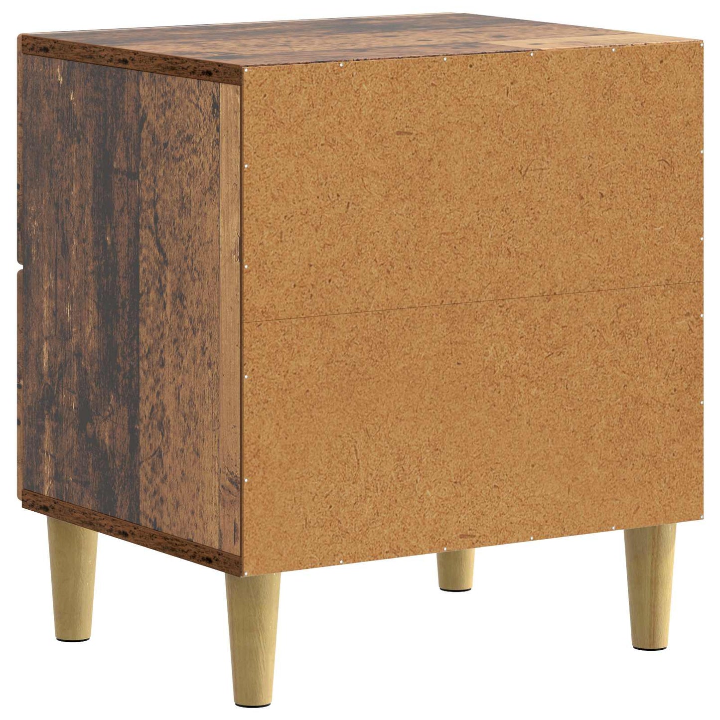 Nachtkastje met lade Oud hout 43 x 34,5 x 48 cm Bewerkt hout is nu te koop bij PeponiXL, paradijselijk wonen!