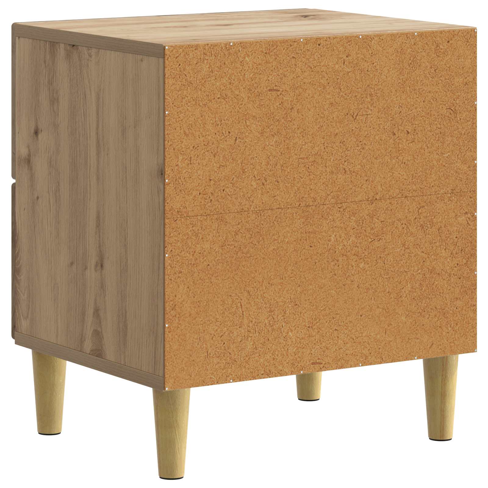 Nachtkastje Artisanaal eiken 43 x 34,5 x 48 cm Bewerkt hout is nu te koop bij PeponiXL, paradijselijk wonen!