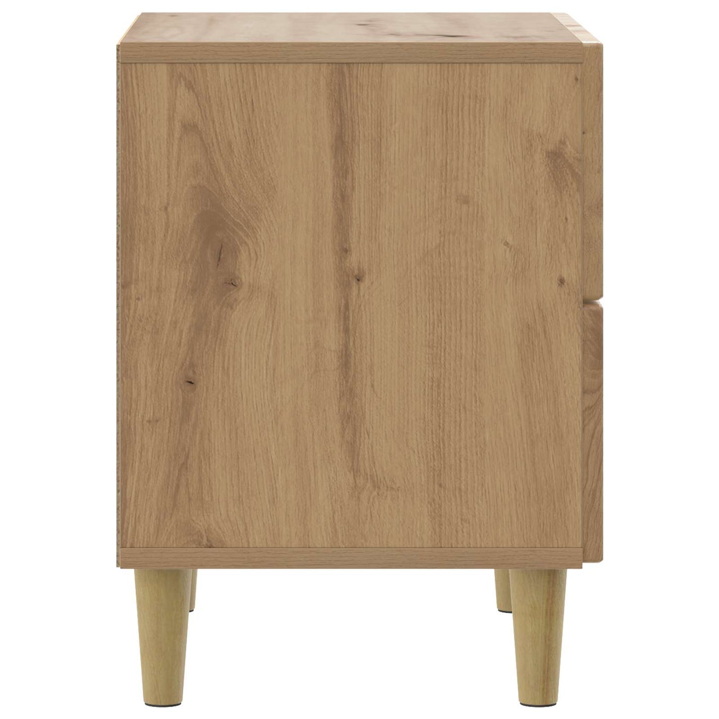 Nachtkastje Artisanaal eiken 43 x 34,5 x 48 cm Bewerkt hout is nu te koop bij PeponiXL, paradijselijk wonen!