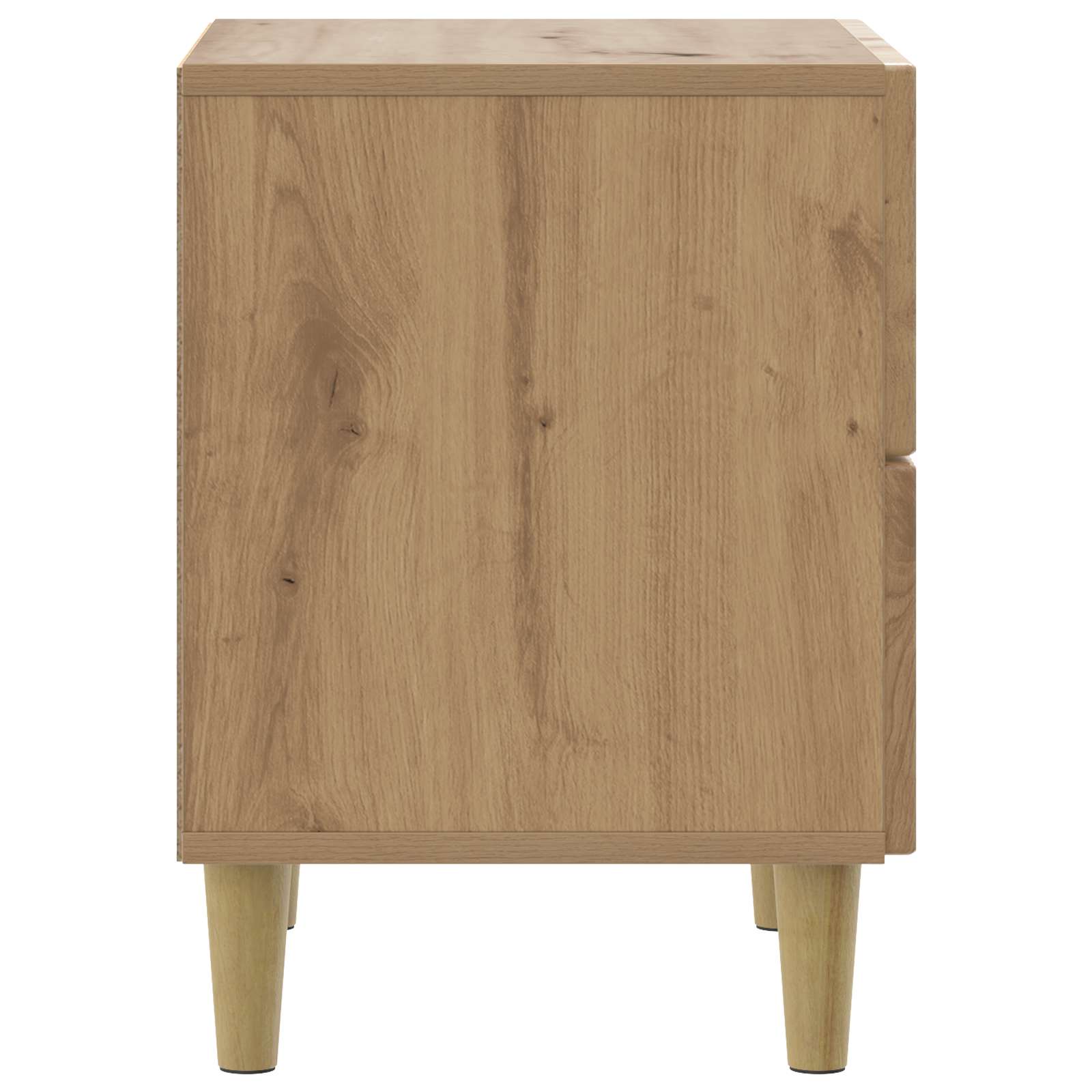 Nachtkastje Artisanaal eiken 43 x 34,5 x 48 cm Bewerkt hout is nu te koop bij PeponiXL, paradijselijk wonen!