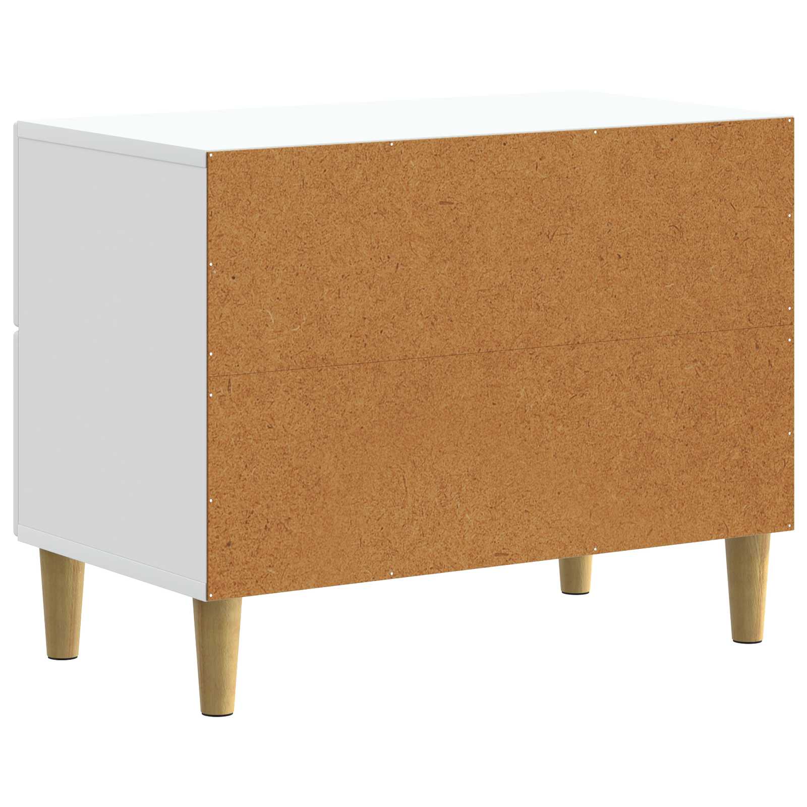 Nachtkastje met lade Wit 62 x 34,5 x 48 cm Bewerkt hout is nu te koop bij PeponiXL, paradijselijk wonen!