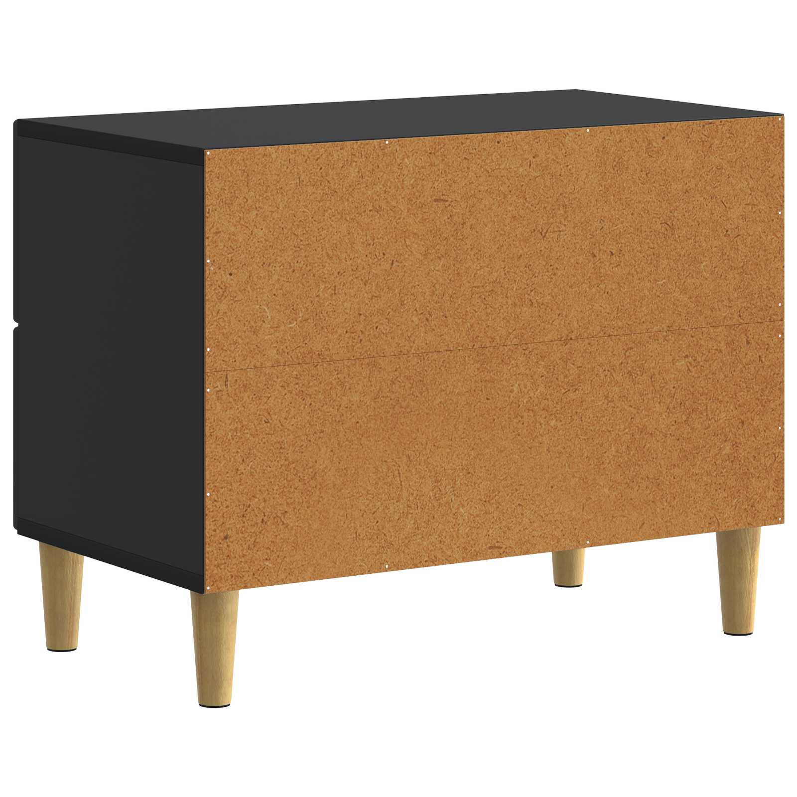 Nachtkastje met lade Zwart 62 x 34,5 x 48 cm Bewerkt hout is nu te koop bij PeponiXL, paradijselijk wonen!