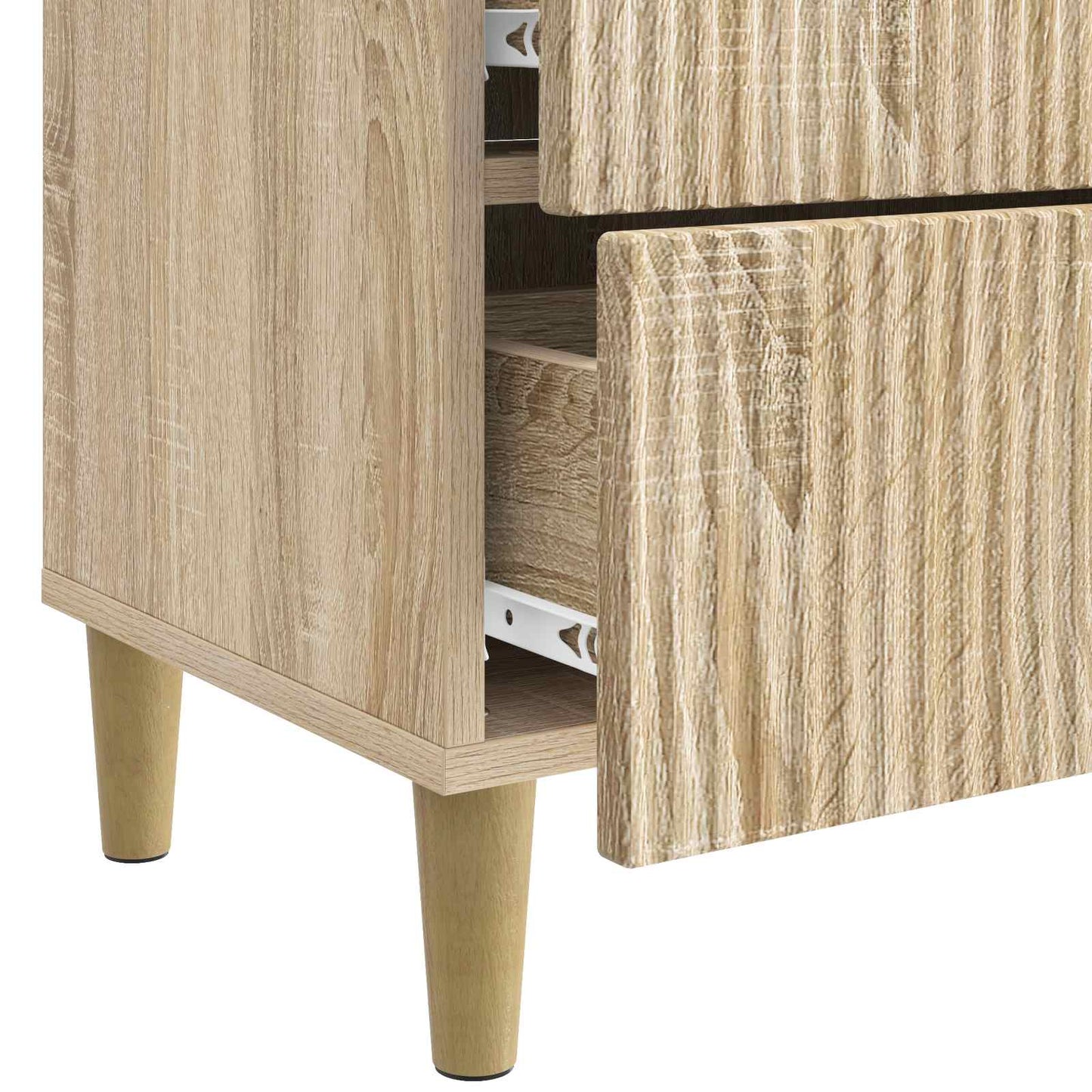 Nachtkastje Sonoma Eiken 62 x 34,5 x 48 cm Bewerkt hout is nu te koop bij PeponiXL, paradijselijk wonen!