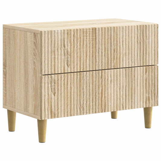 Nachtkastje Sonoma Eiken 62 x 34,5 x 48 cm Bewerkt hout is nu te koop bij PeponiXL, paradijselijk wonen!