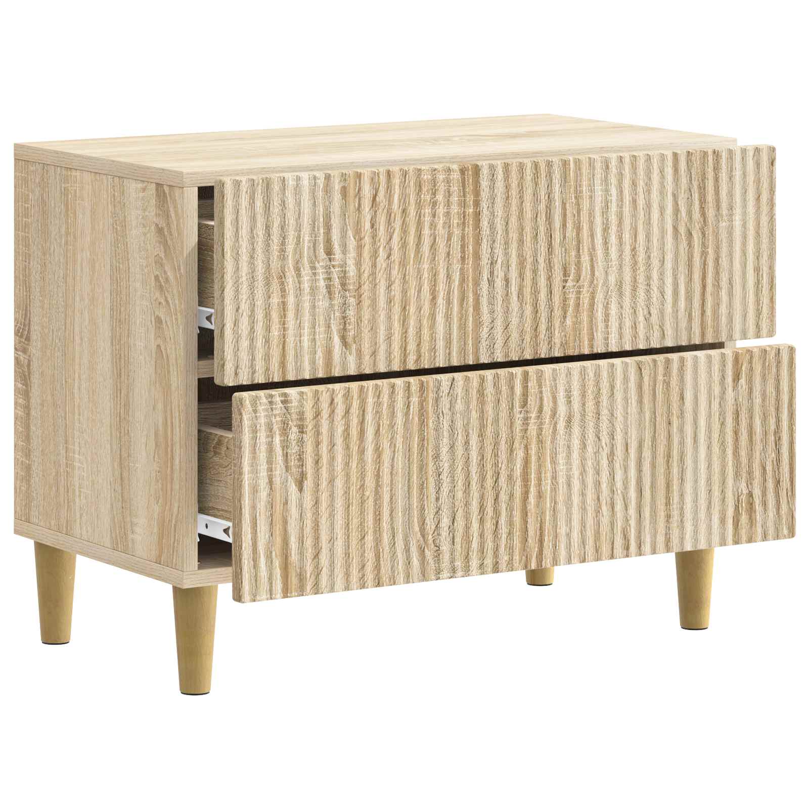 Nachtkastje Sonoma Eiken 62 x 34,5 x 48 cm Bewerkt hout is nu te koop bij PeponiXL, paradijselijk wonen!