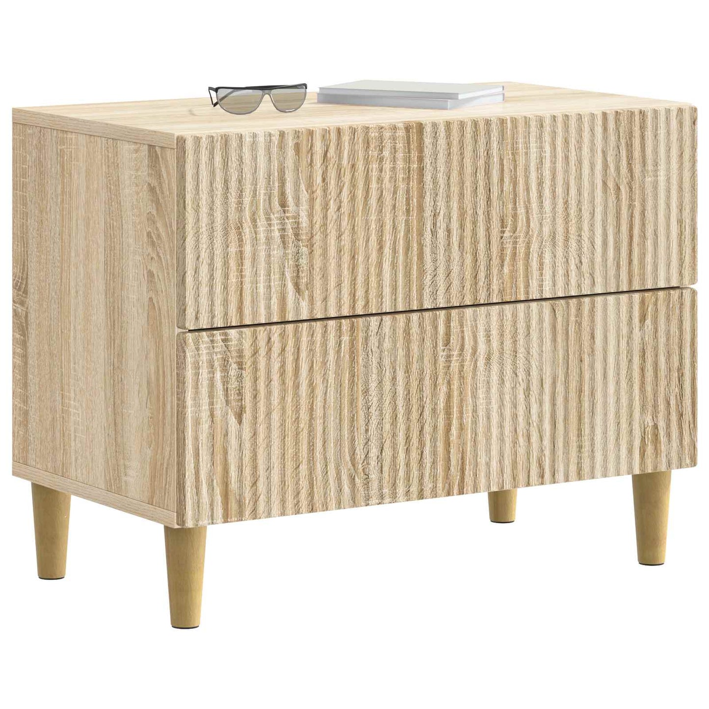 Nachtkastje Sonoma Eiken 62 x 34,5 x 48 cm Bewerkt hout is nu te koop bij PeponiXL, paradijselijk wonen!