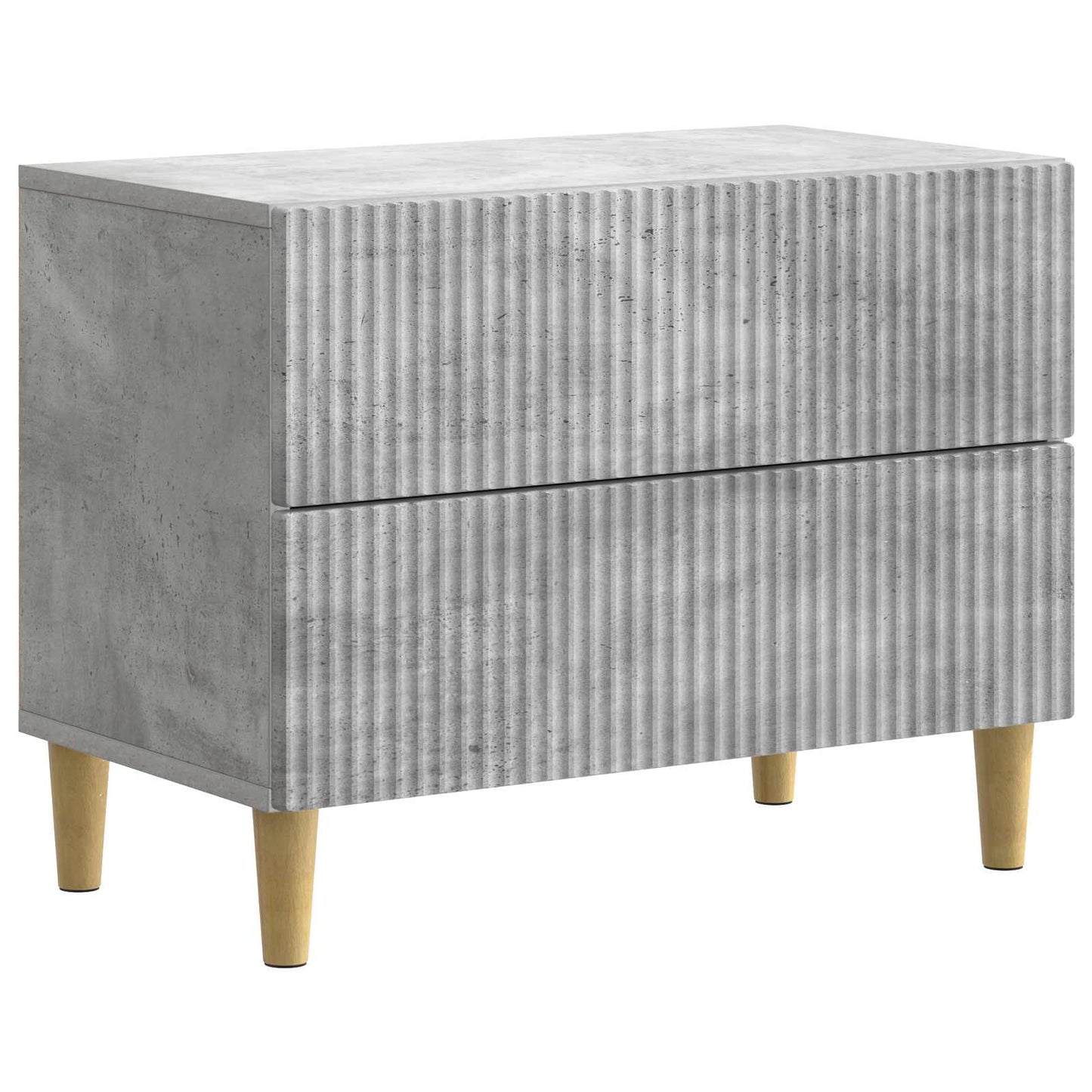 Nachtkastje met lade Betongrijs 62 x 34,5 x 48 cm Bewerkt hout is nu te koop bij PeponiXL, paradijselijk wonen!
