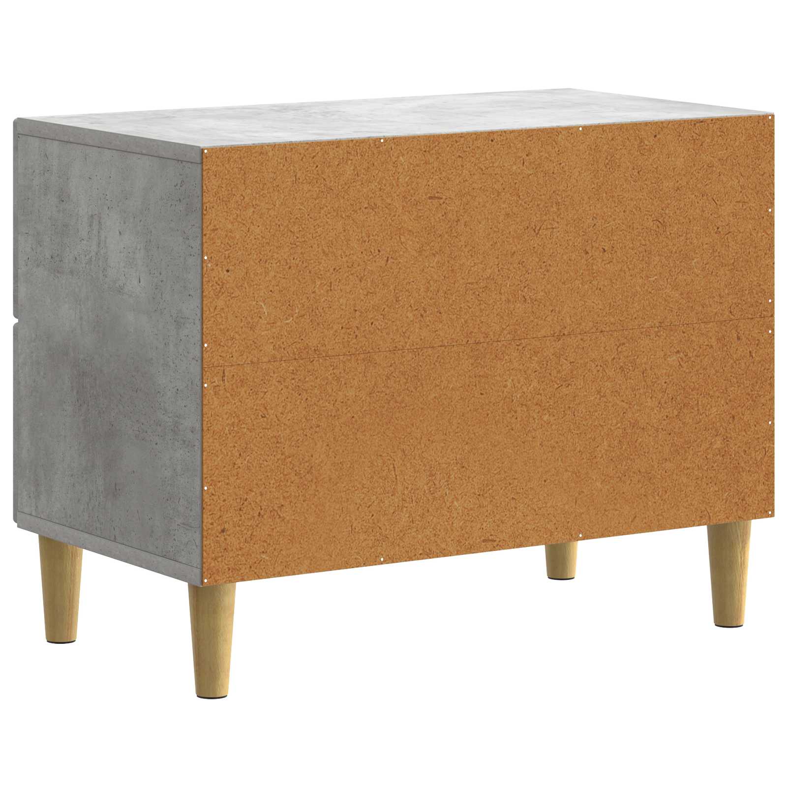 Nachtkastje met lade Betongrijs 62 x 34,5 x 48 cm Bewerkt hout is nu te koop bij PeponiXL, paradijselijk wonen!
