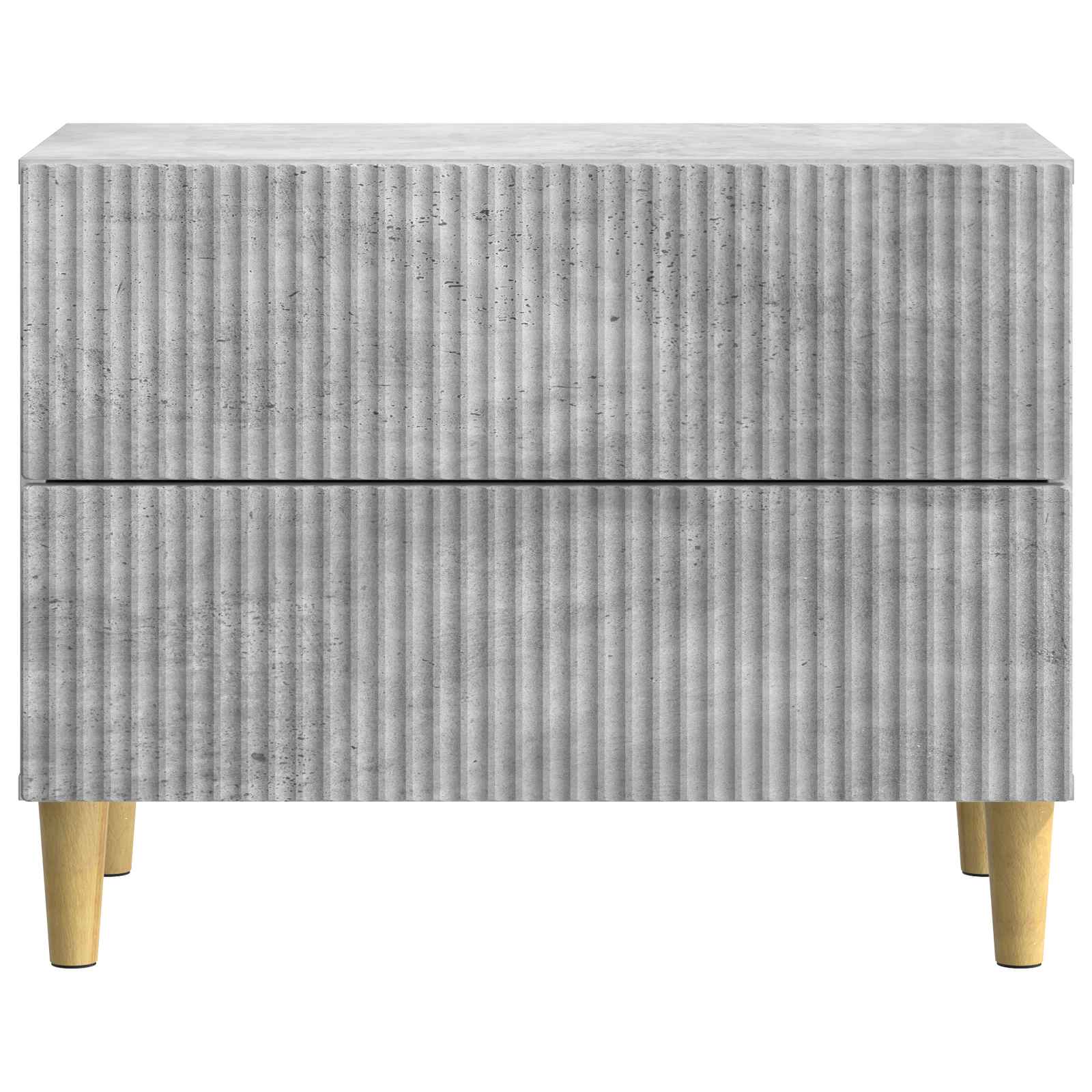 Nachtkastje met lade Betongrijs 62 x 34,5 x 48 cm Bewerkt hout is nu te koop bij PeponiXL, paradijselijk wonen!